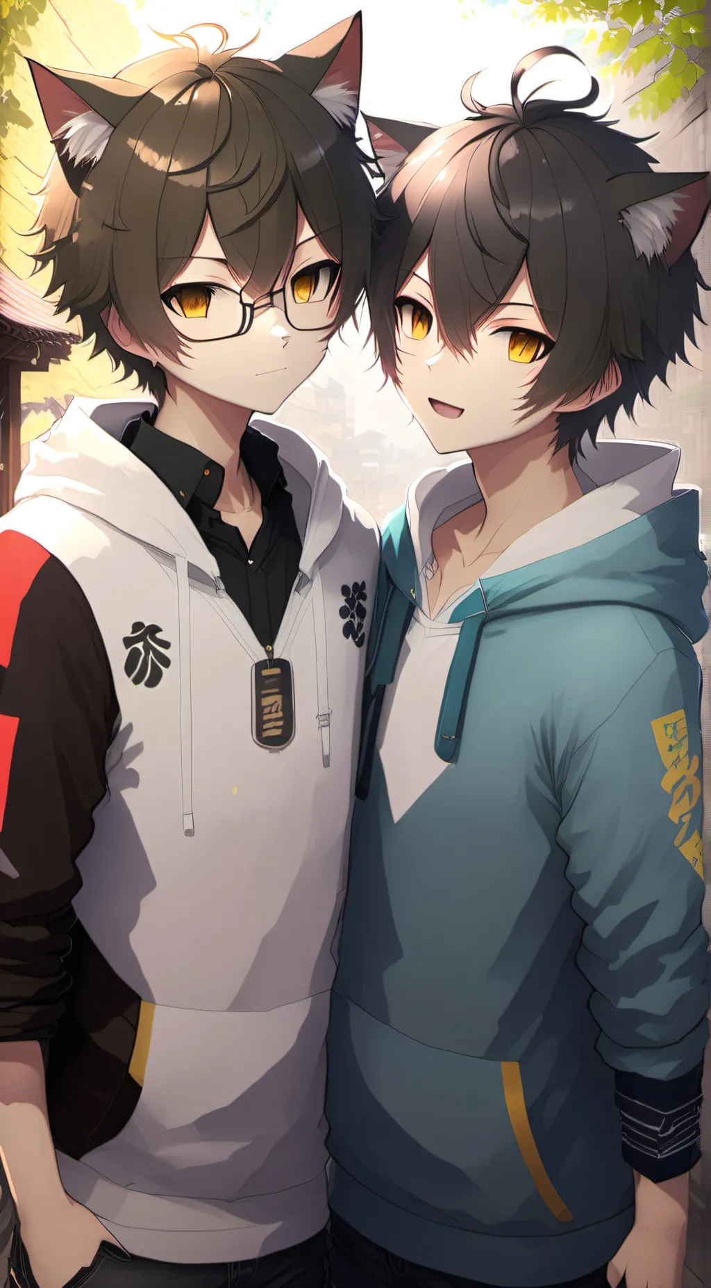 ai character: the Neko boys background