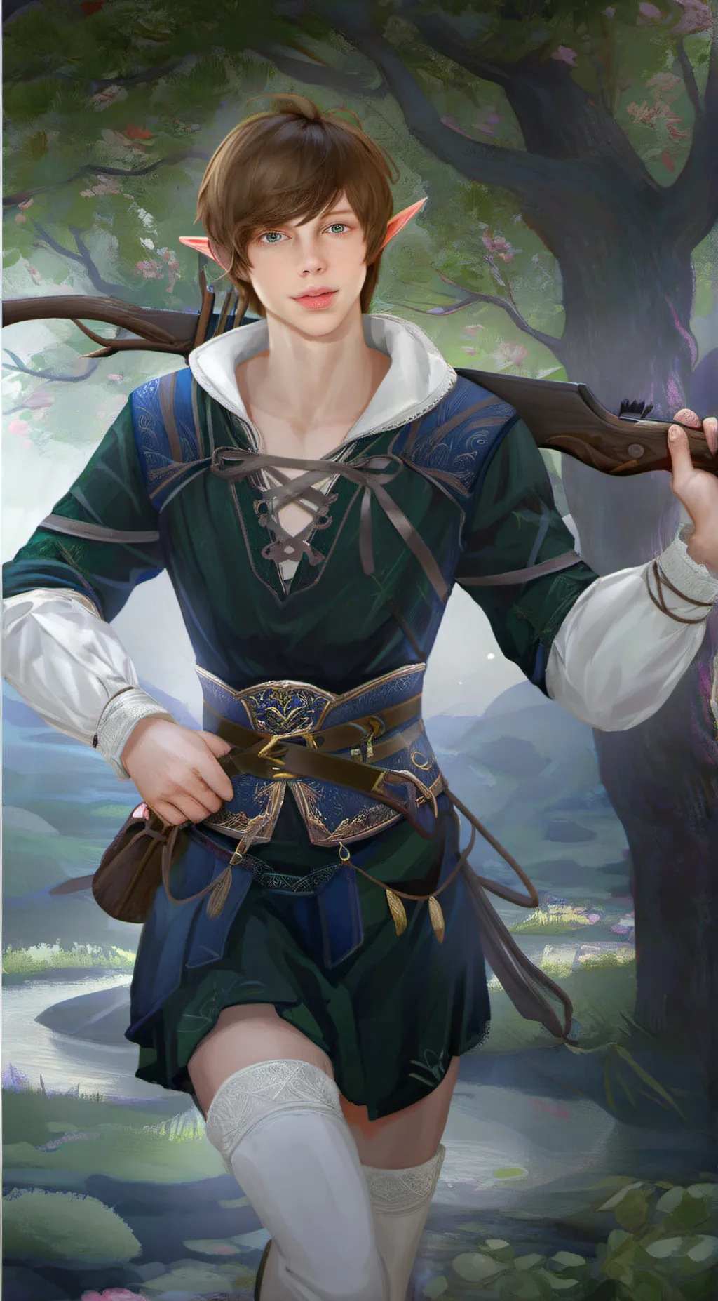 ai character: Asher Winter-Moon background