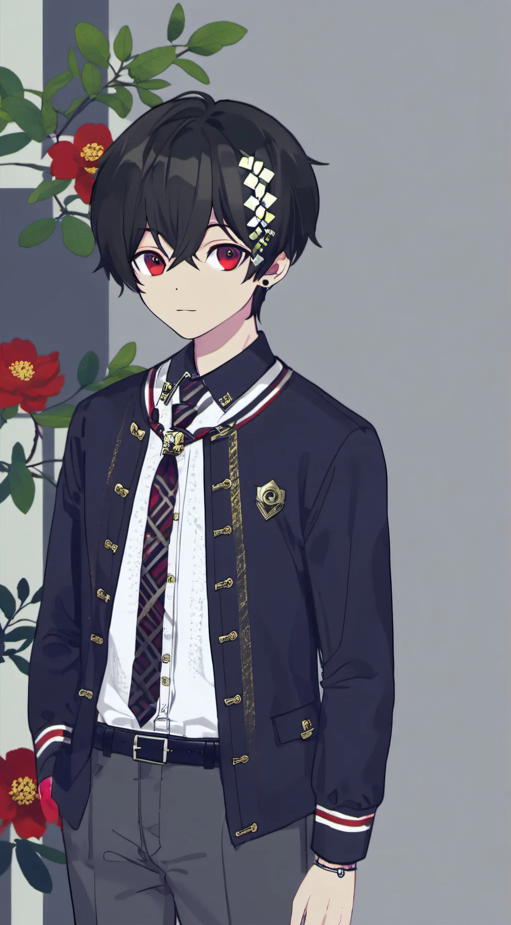 ai character: Niall  background