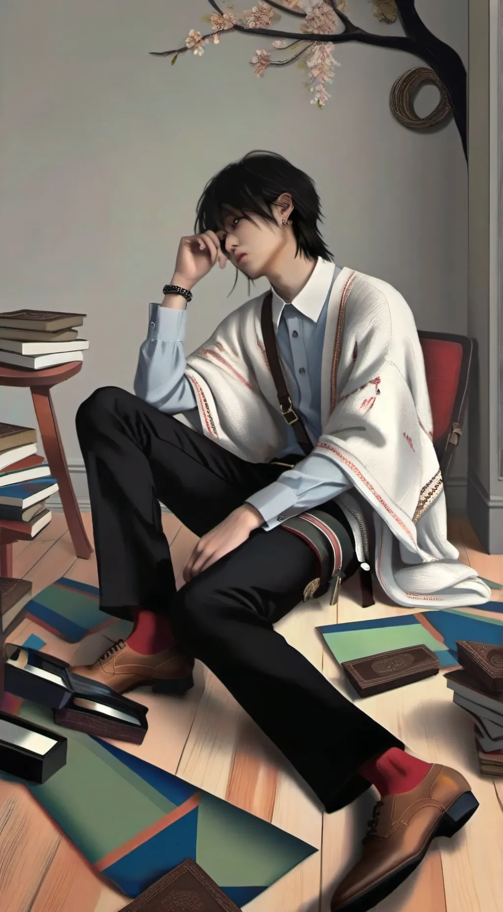 ai character: Leo background