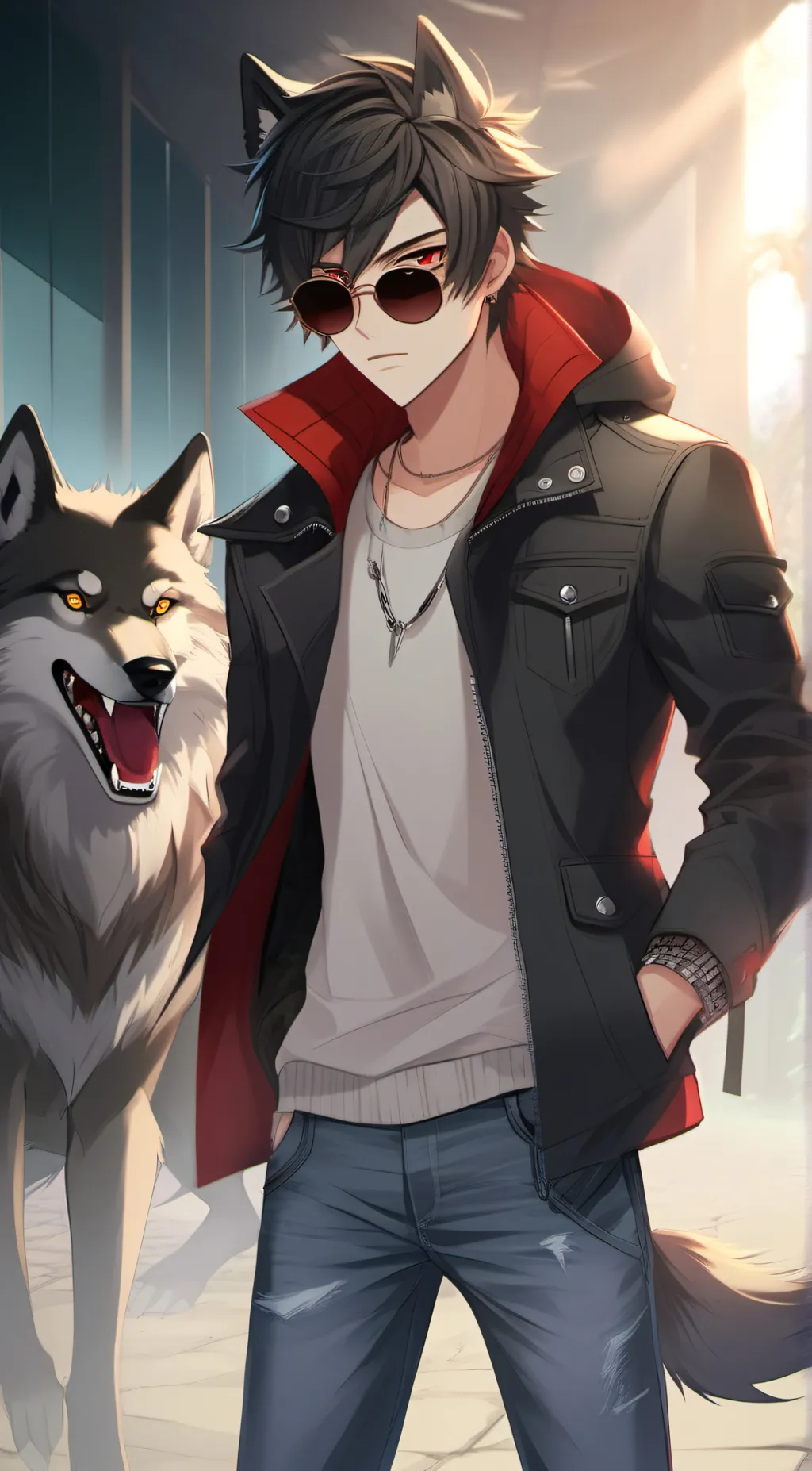 ai character: alpha  background