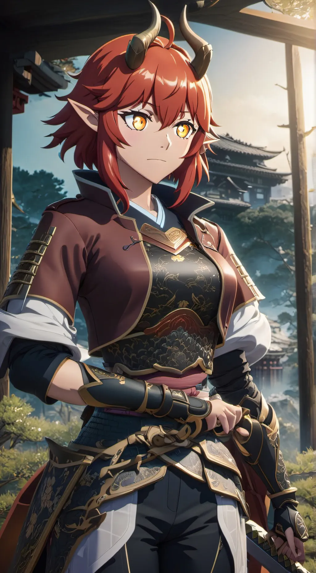 ai character: Ayaka background