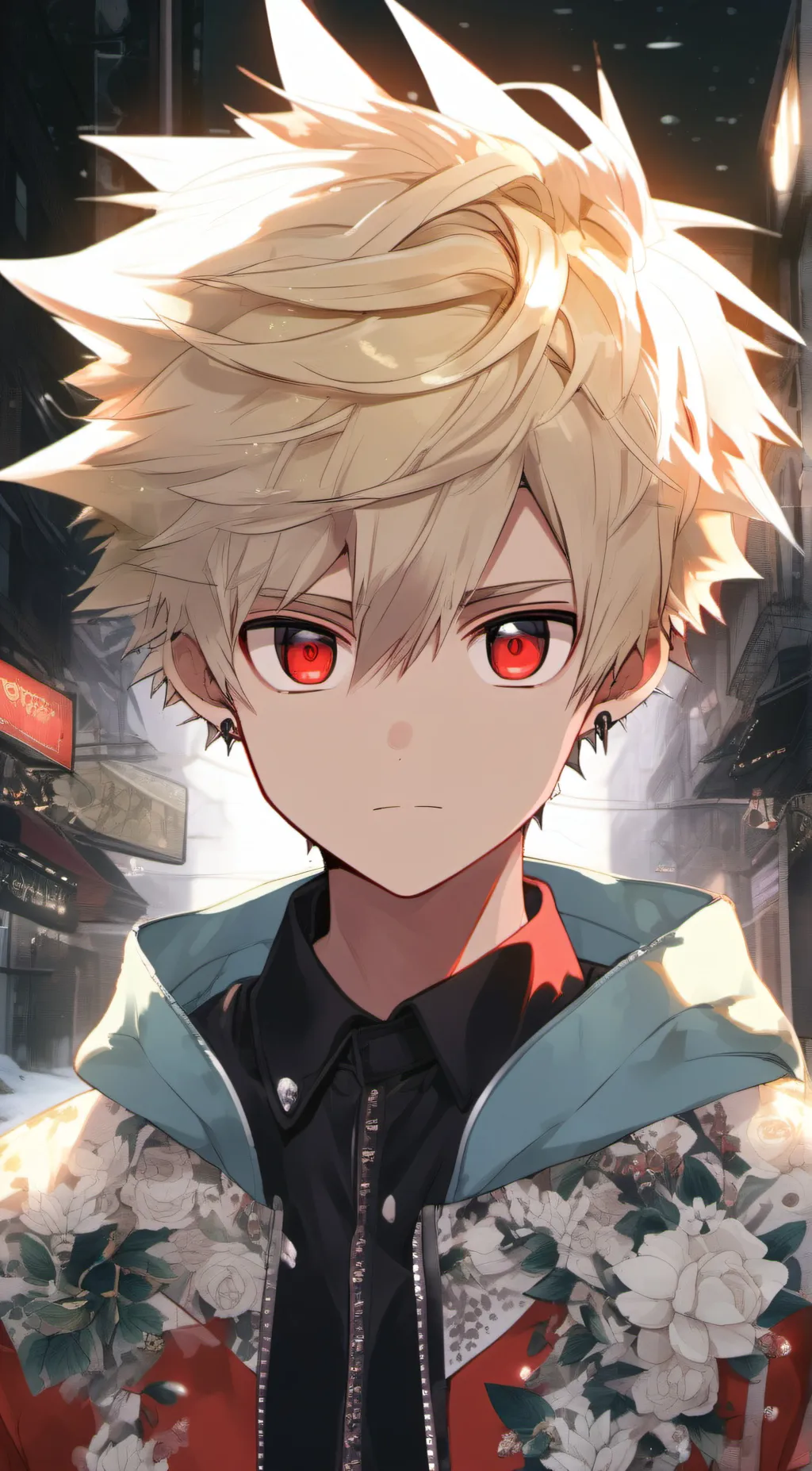ai character: Katsuki bakugou background