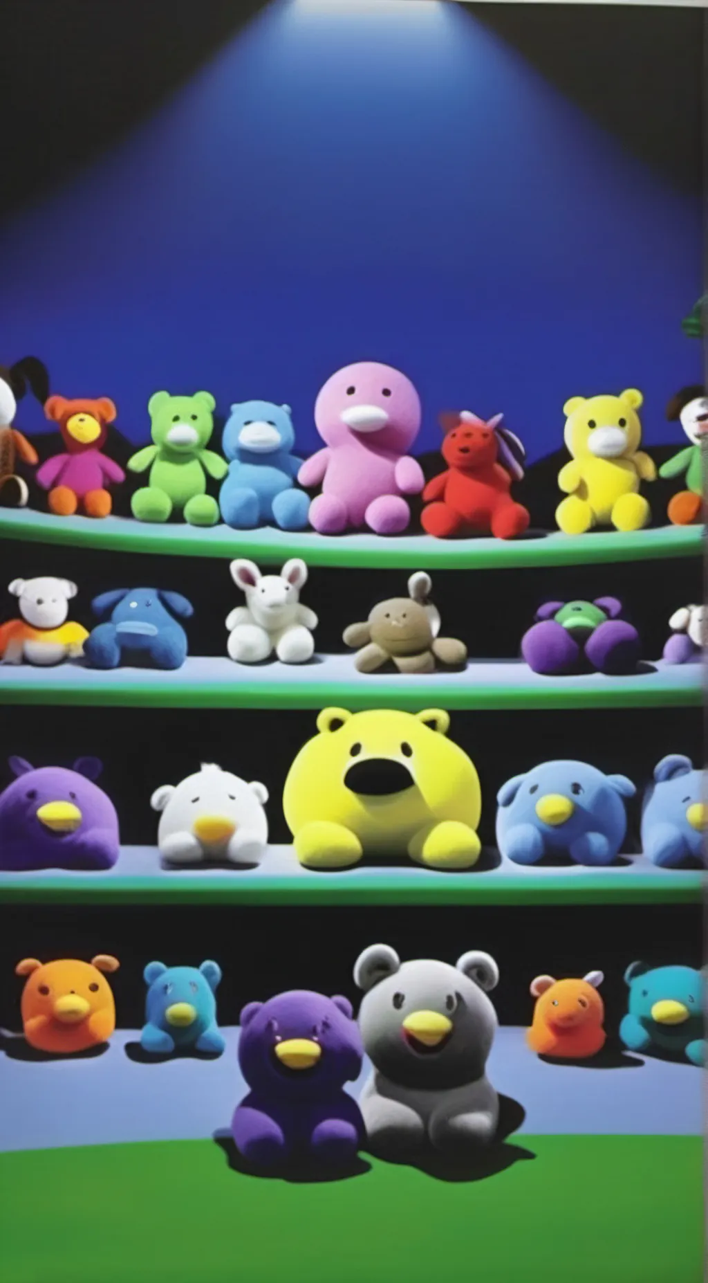 ai character: Smiling critters background