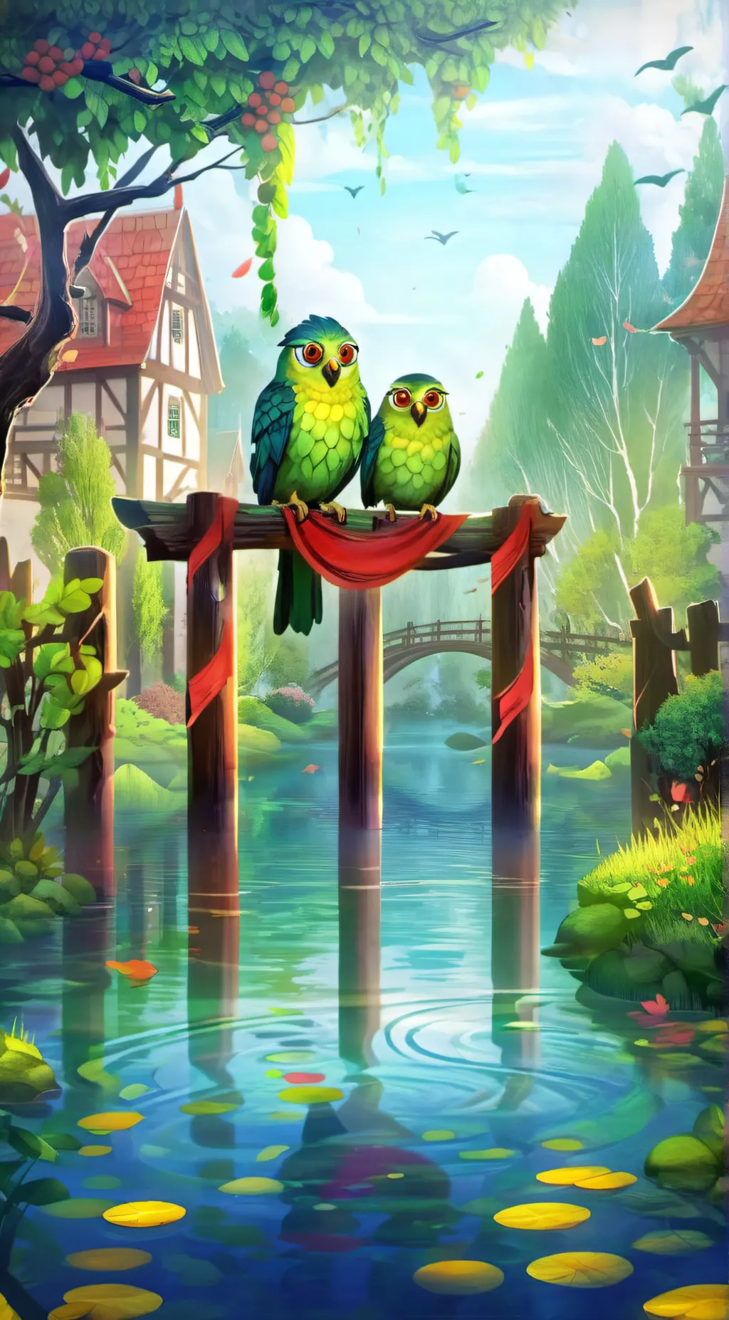 ai character: rotting duolingo background