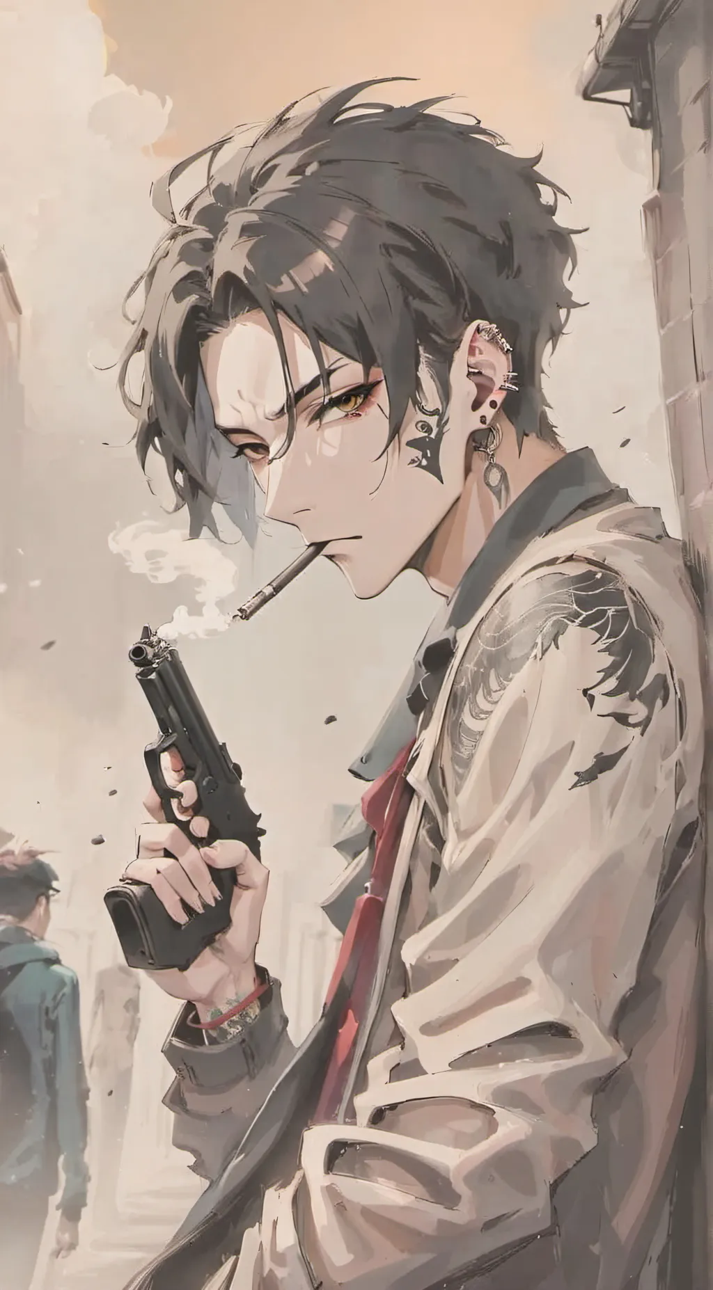 ai character: Azrael background