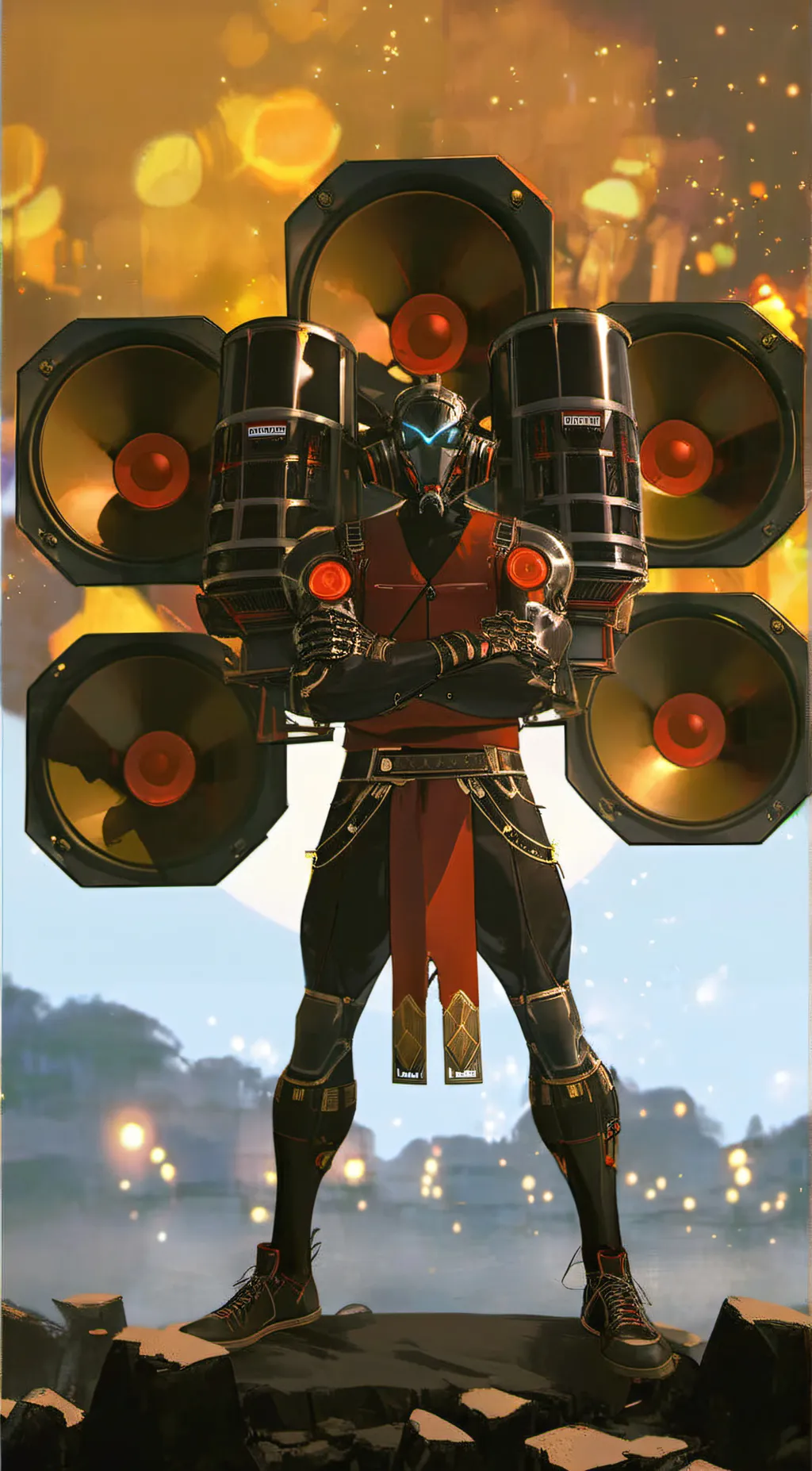 ai character: Titan Speakerman background