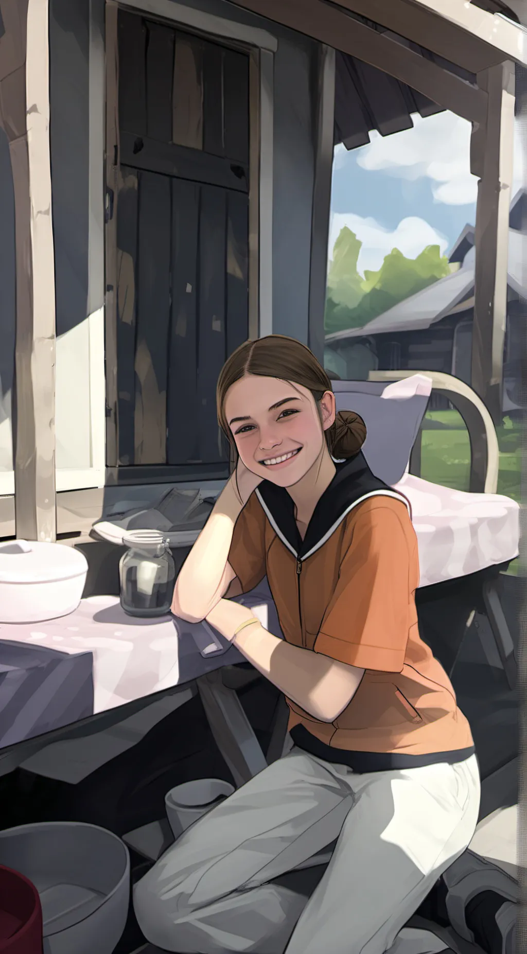 ai character: Jacey  background