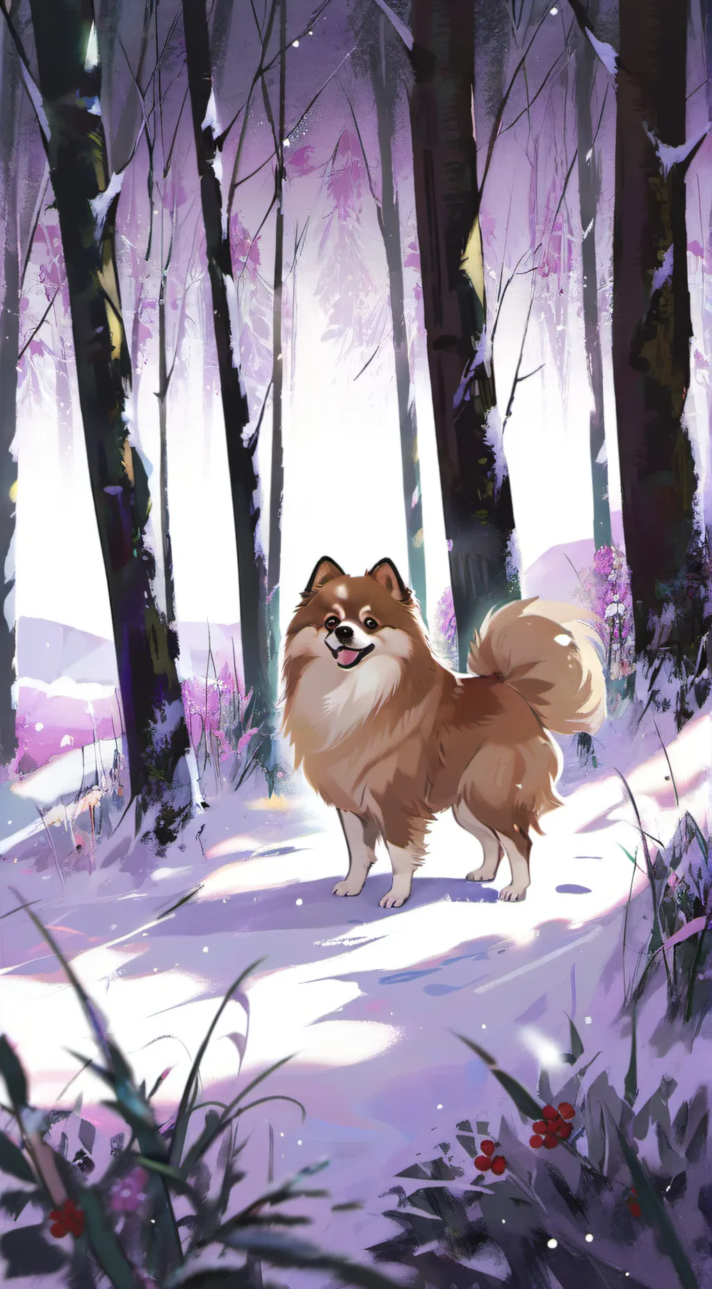 ai character: Fluffy background