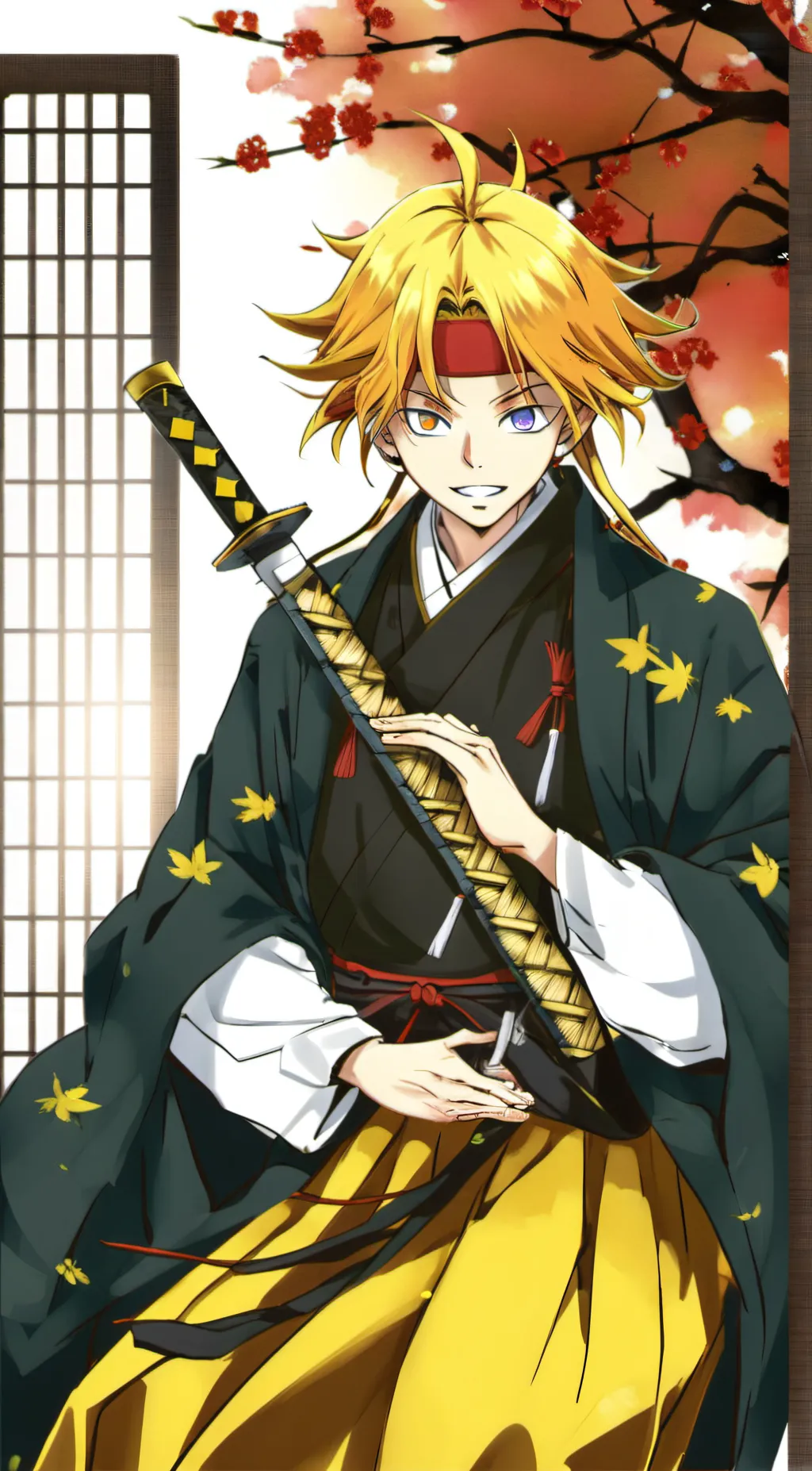 ai character: Zenitsu  background