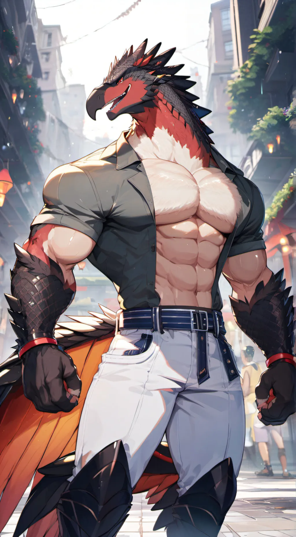 ai character: (rodan)Hunter background