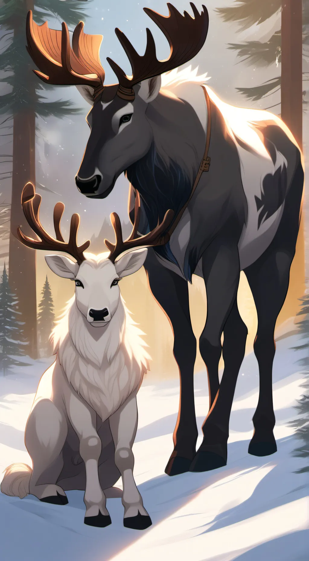 ai character: Jet & Redwood background