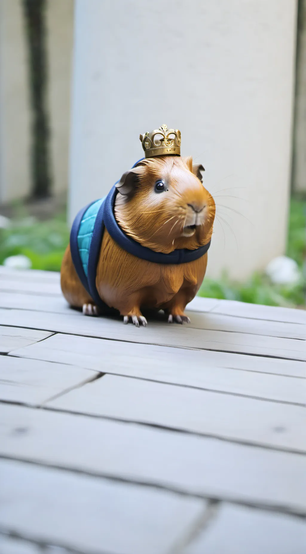 ai character: guinea pig king 👑 background