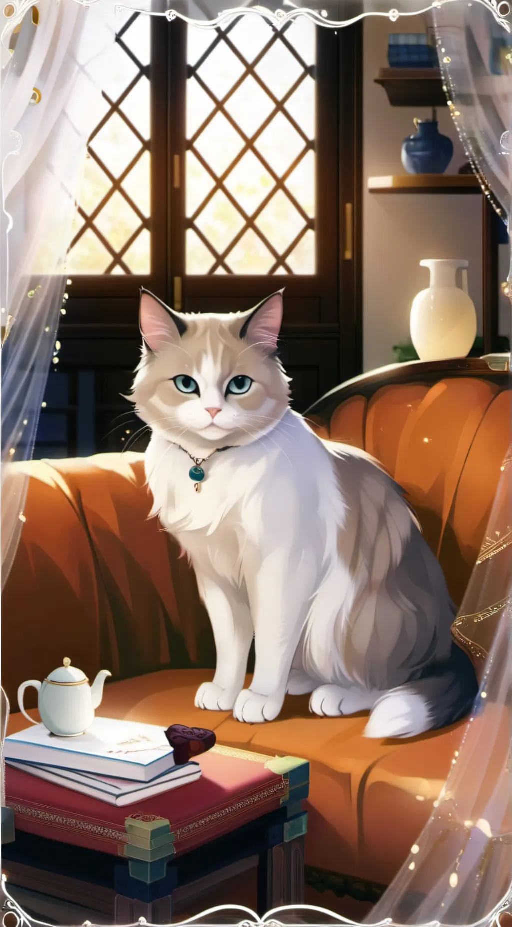 ai character: cat background