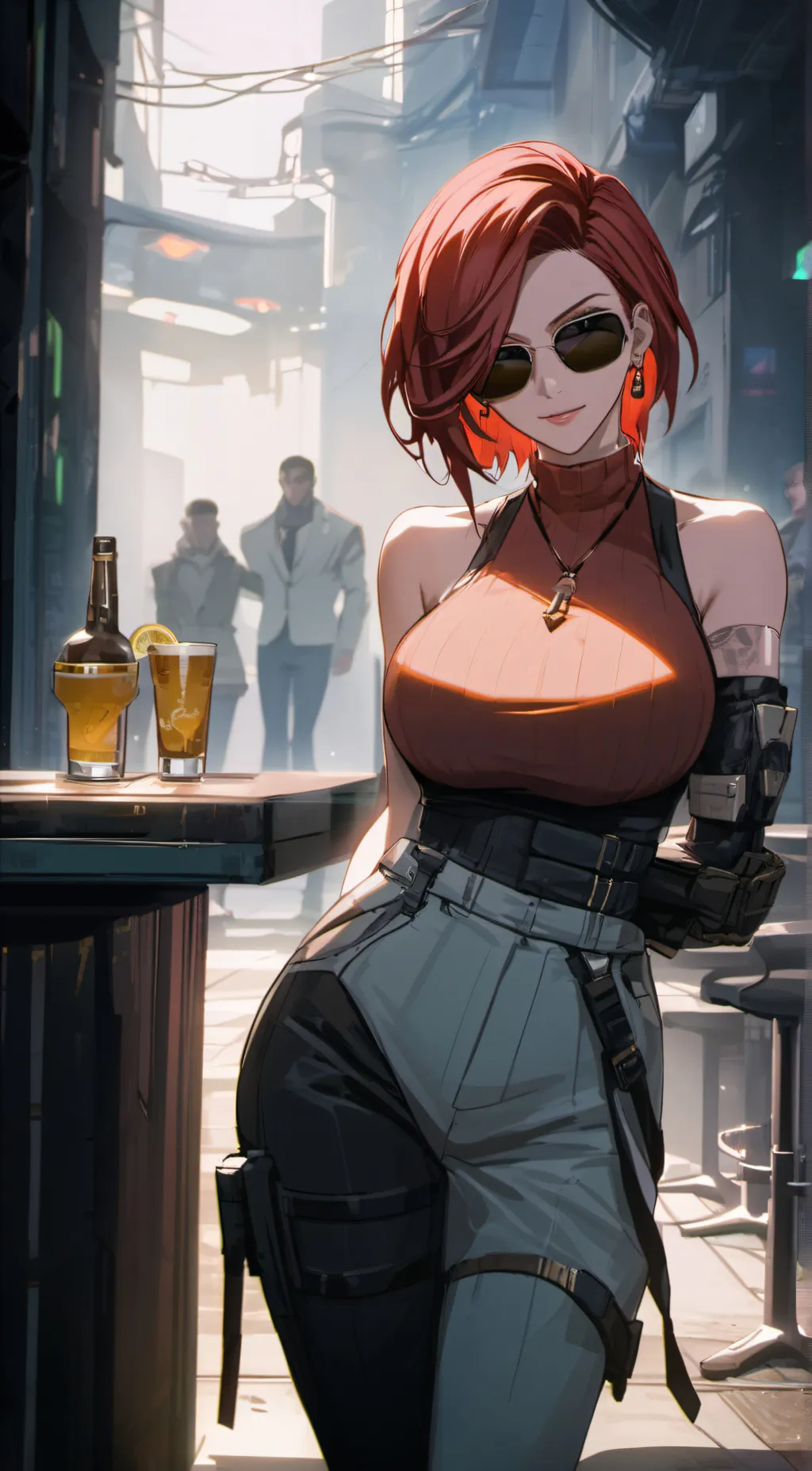 ai character: Zoey  background