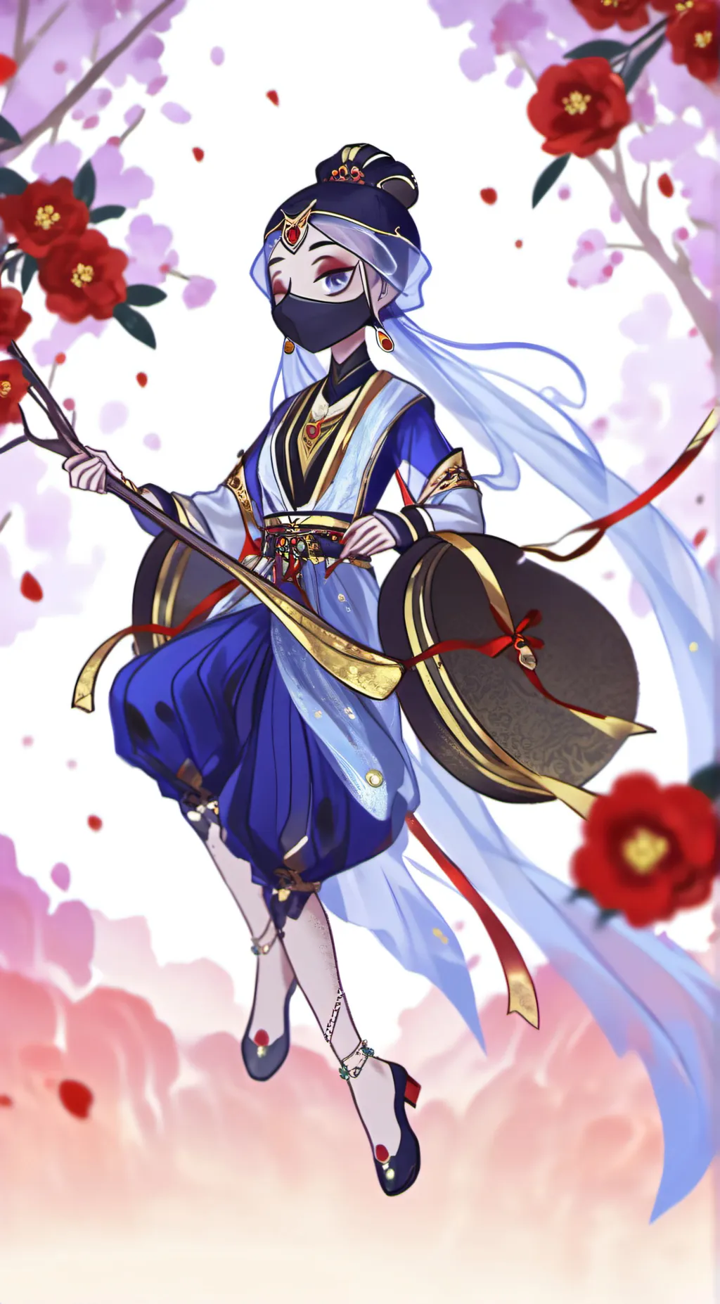 ai character: moon background