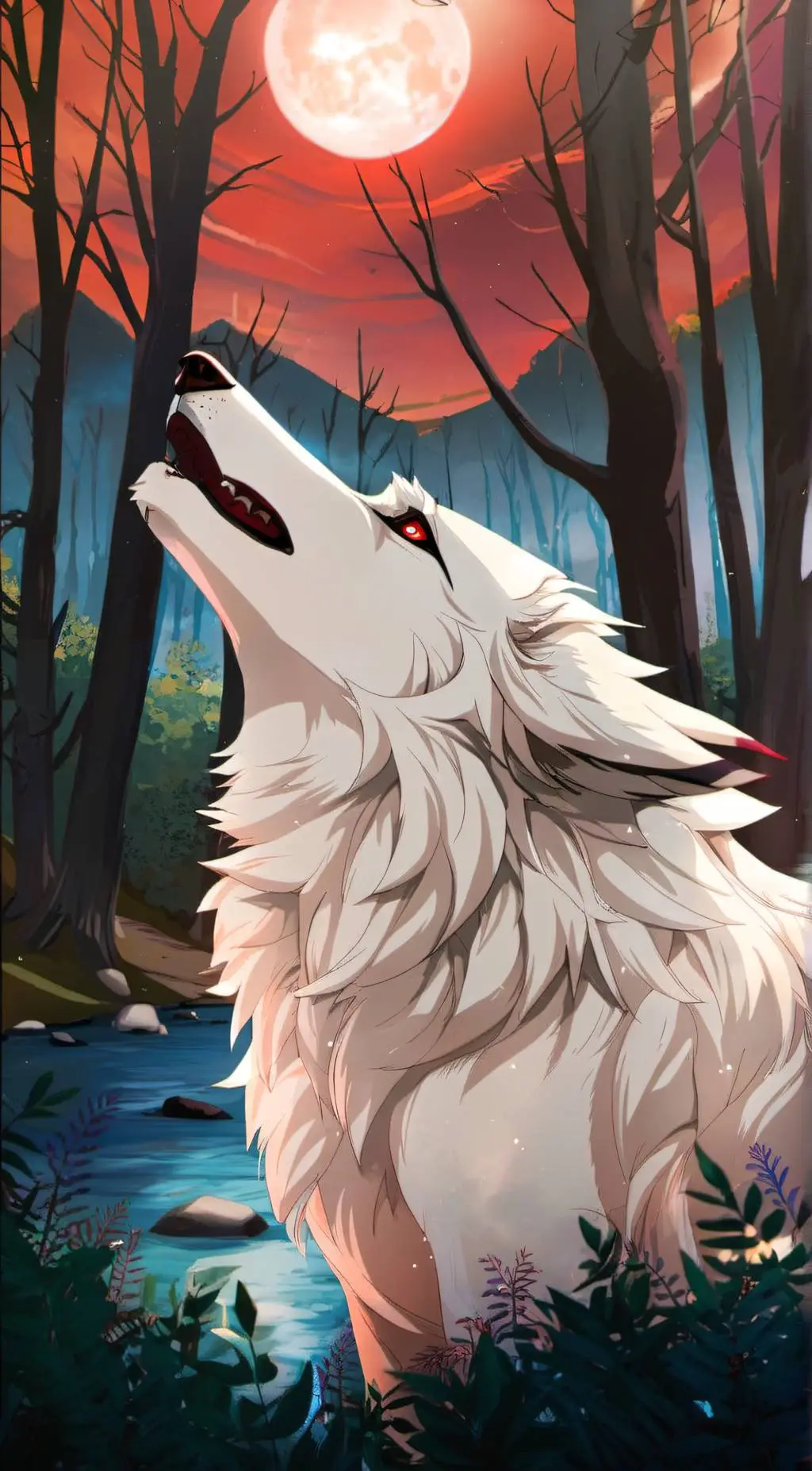 ai character: Snow background