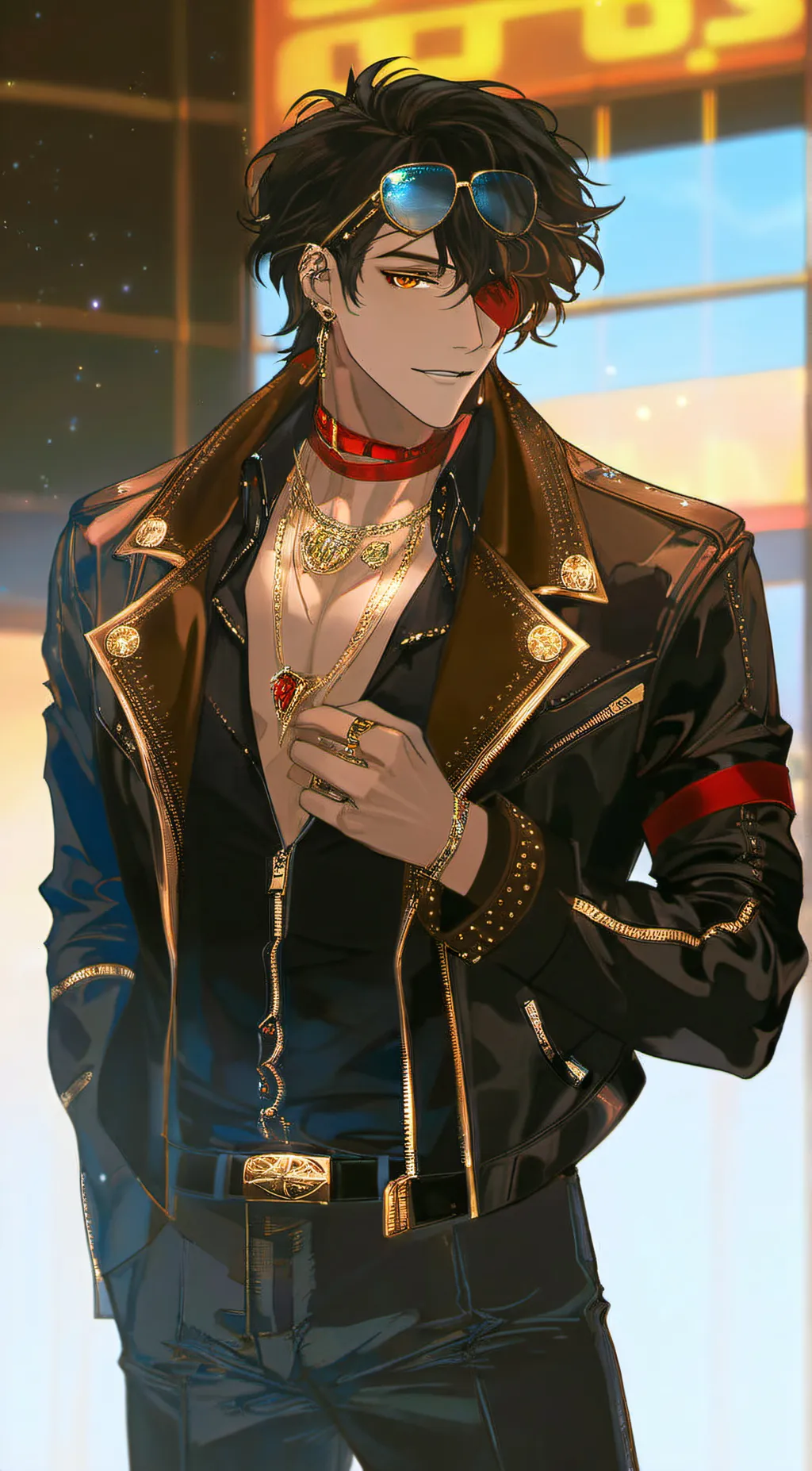 ai character: shadow  background