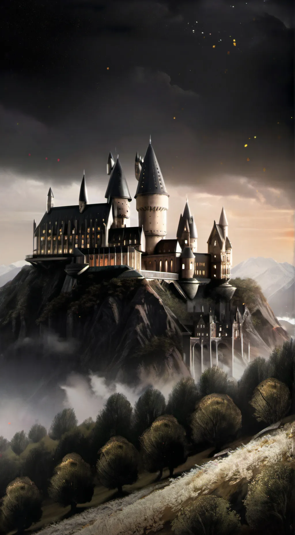 ai character: Hogwarts background