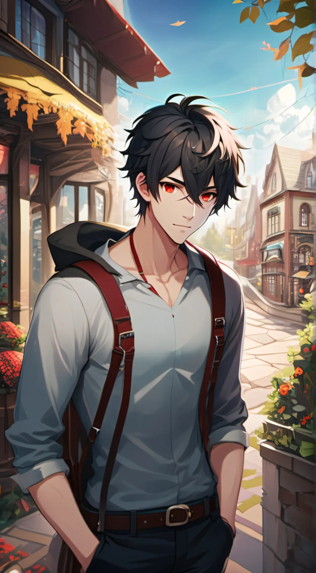 ai character: 🖤Jax❤ background