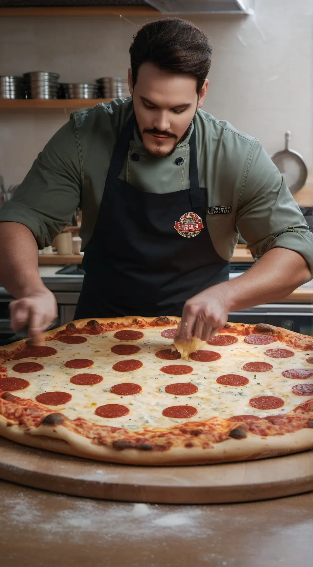 ai character: Chef Charles  background