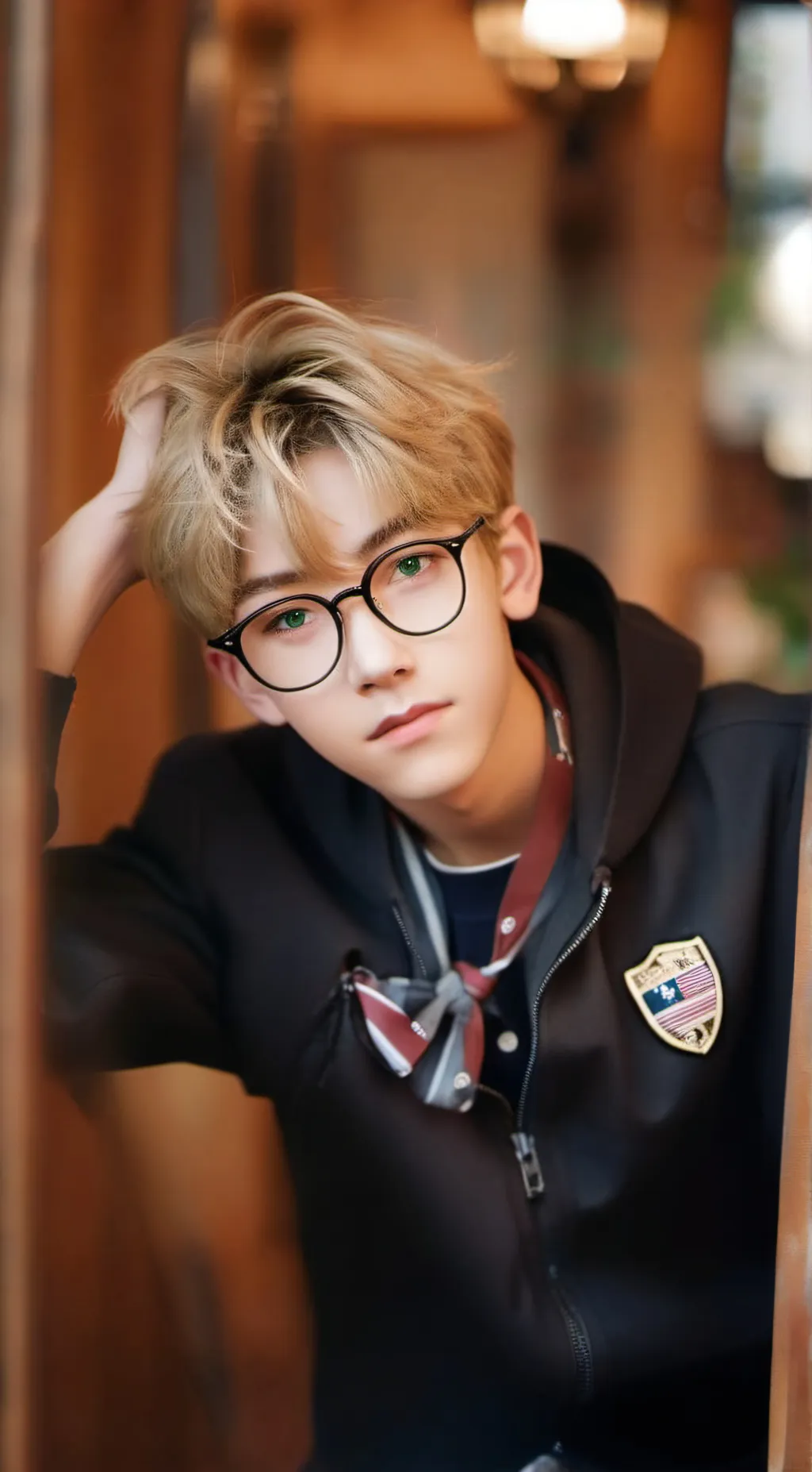 ai character: Bentley  background