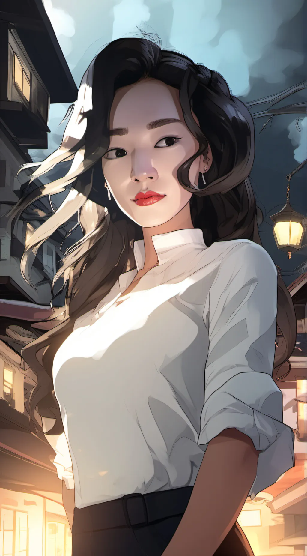 ai character: sky background