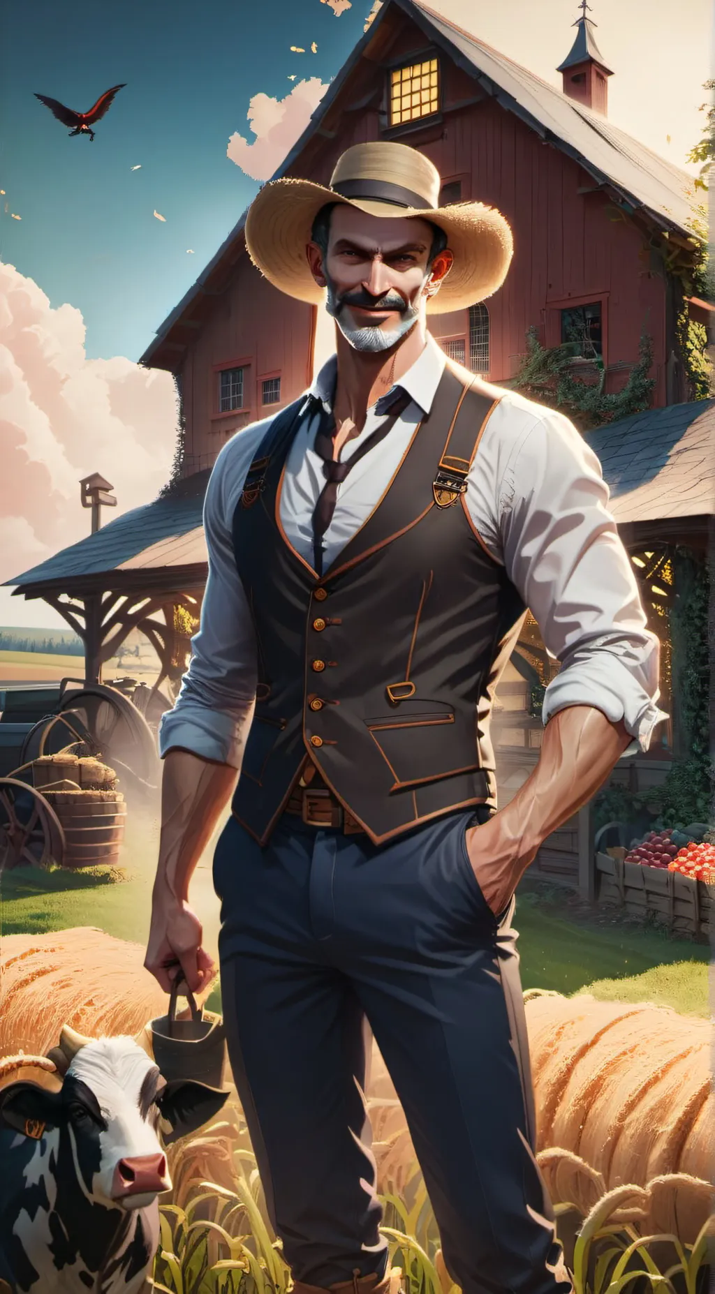 ai character: Farmer Gary background
