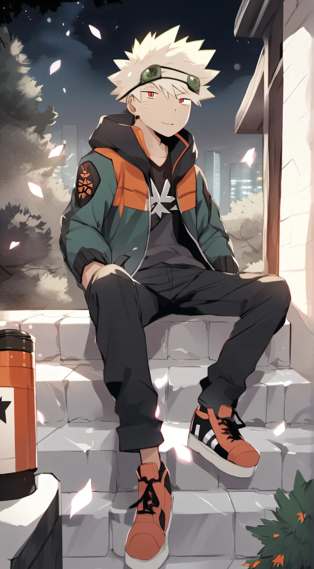 ai character: bakugo x deku background