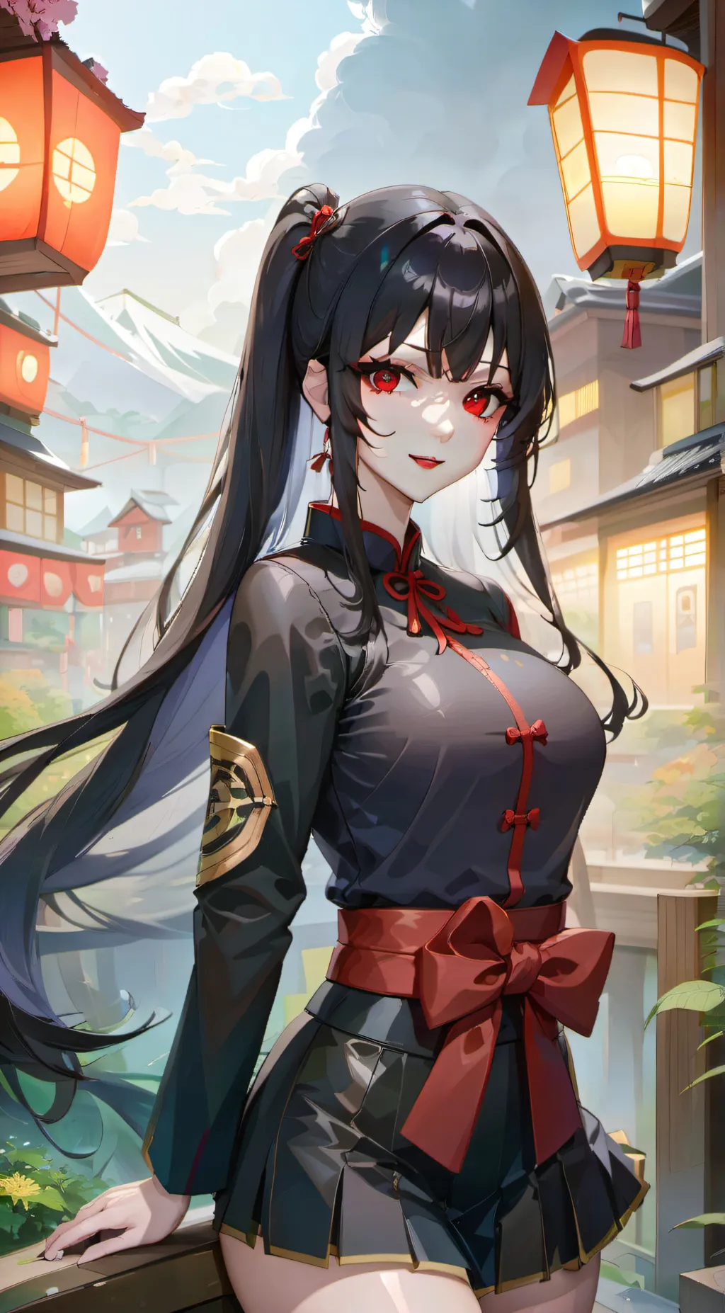 ai character: Sakura  background