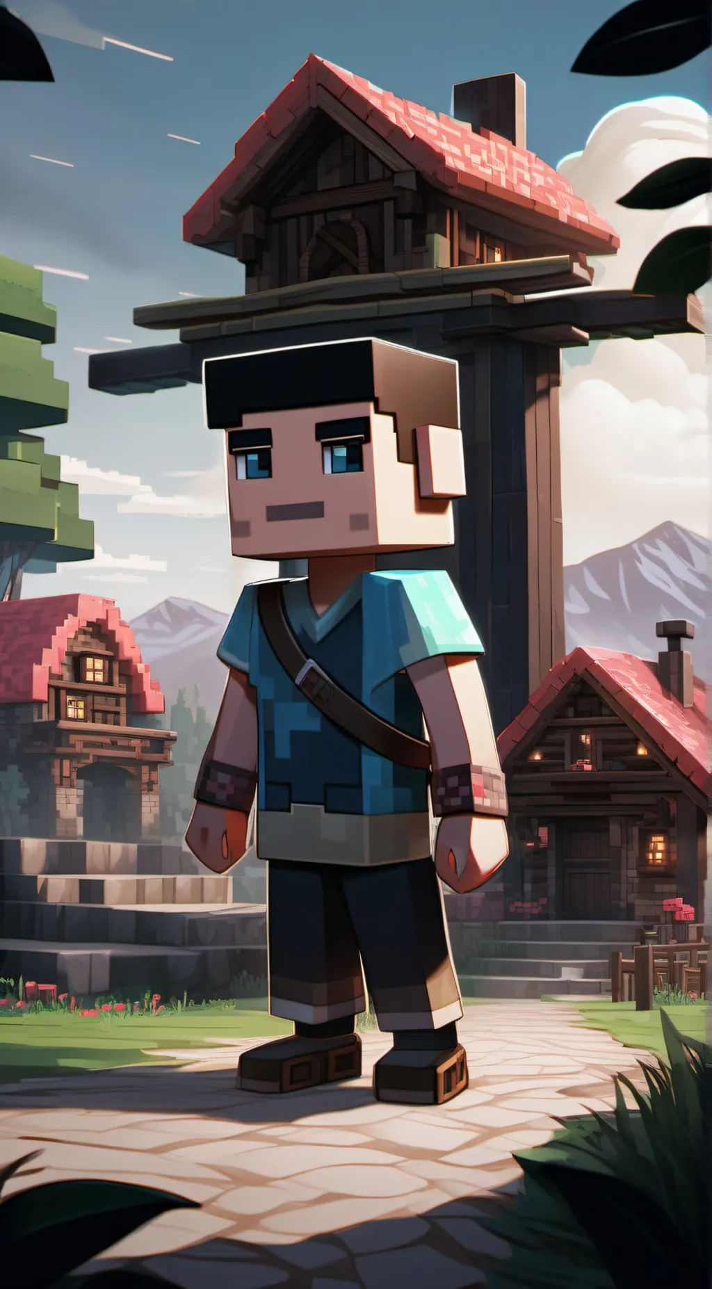 ai character: villager background