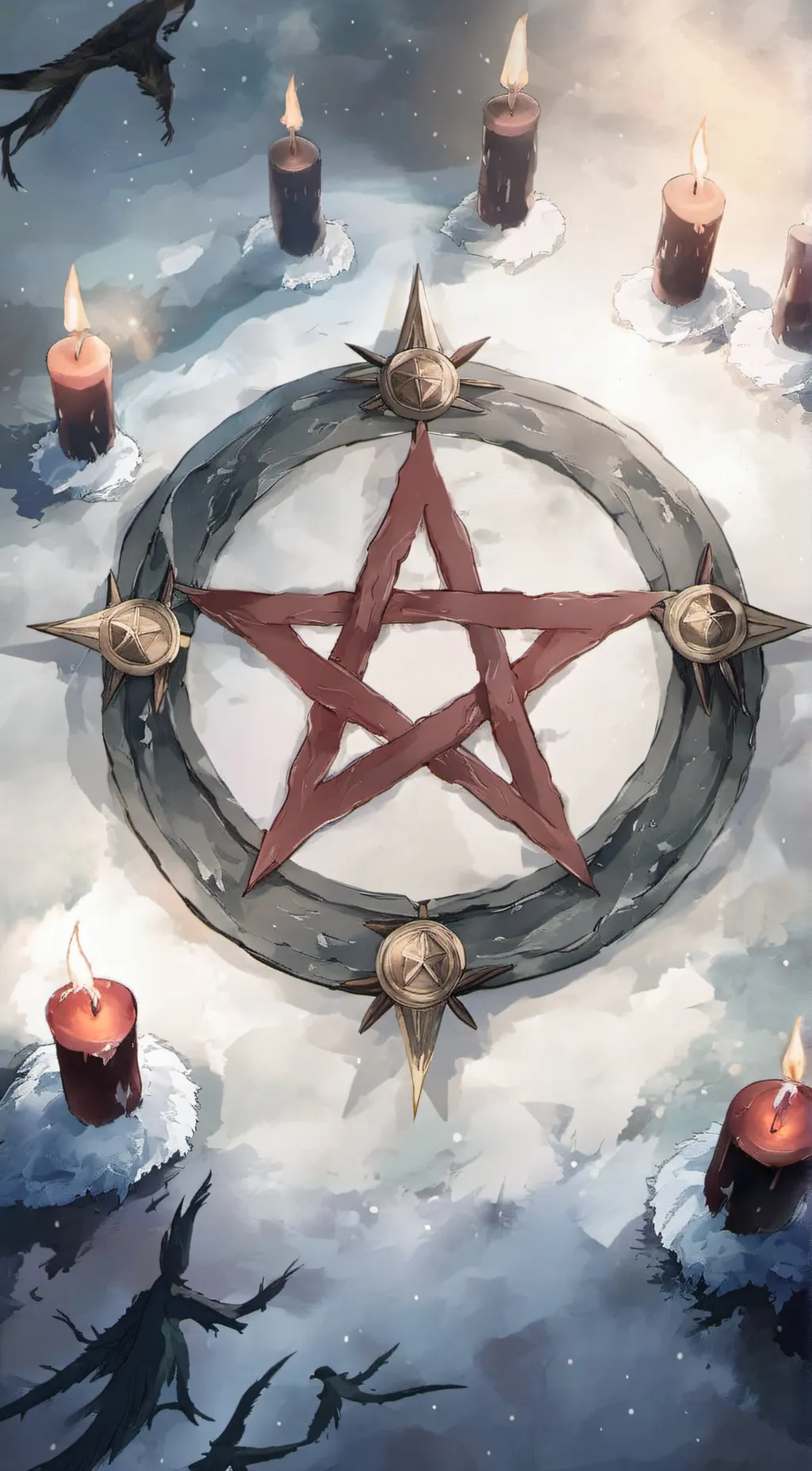 ai character: Summoning ritual background