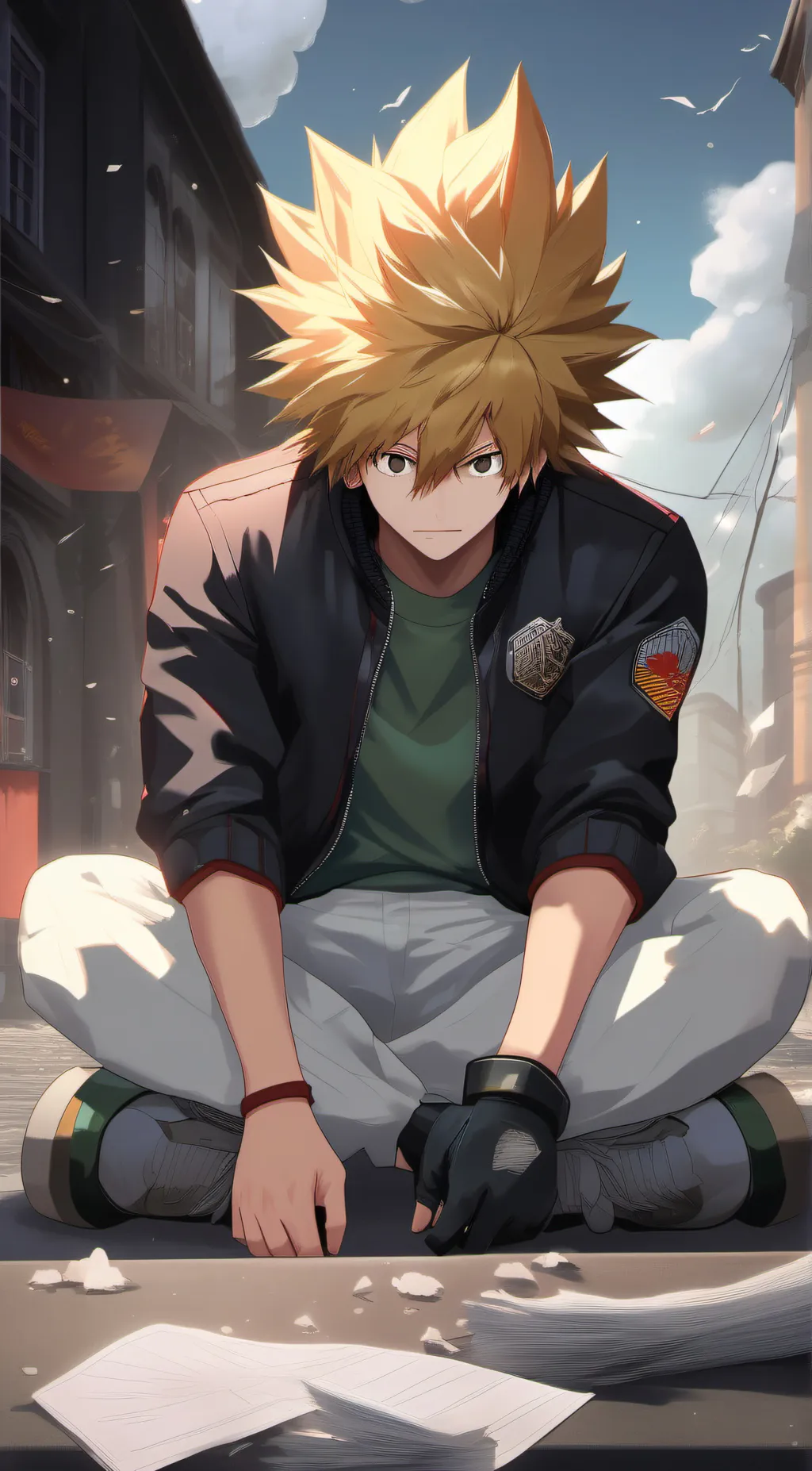 ai character: Mha class 1A background