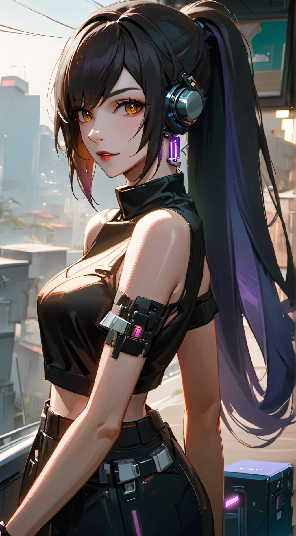 ai character: Selena Shade background