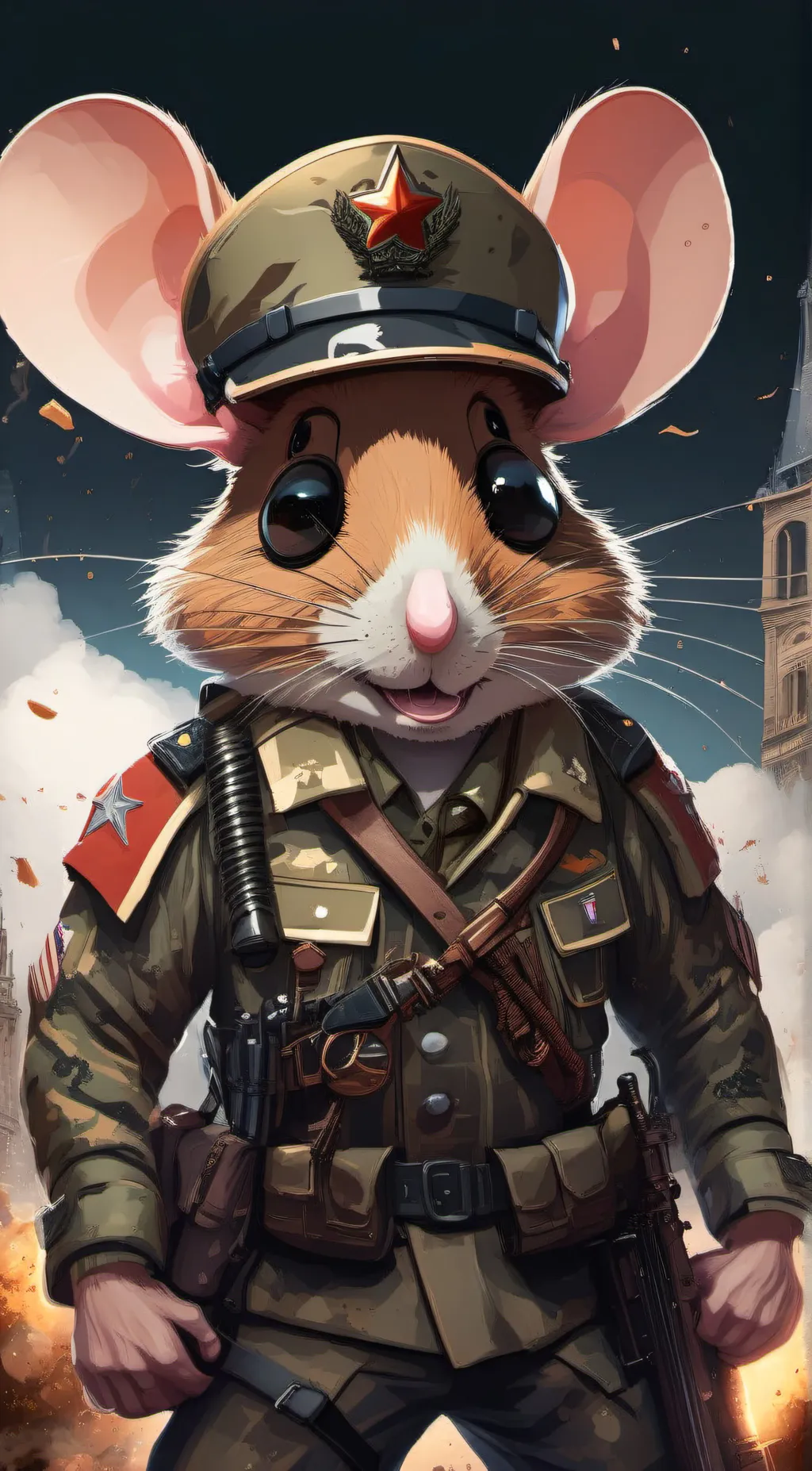 ai character: Mouse kaboom background