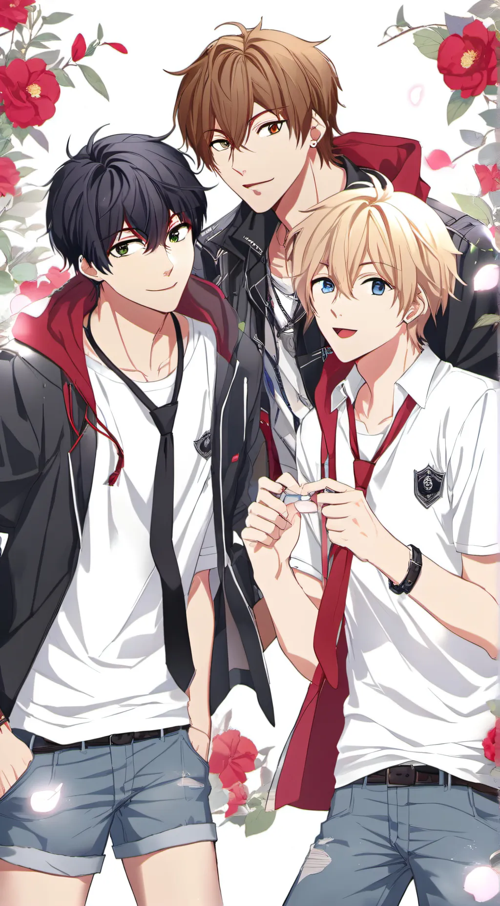 ai character: Kai,Watashi,Ash background