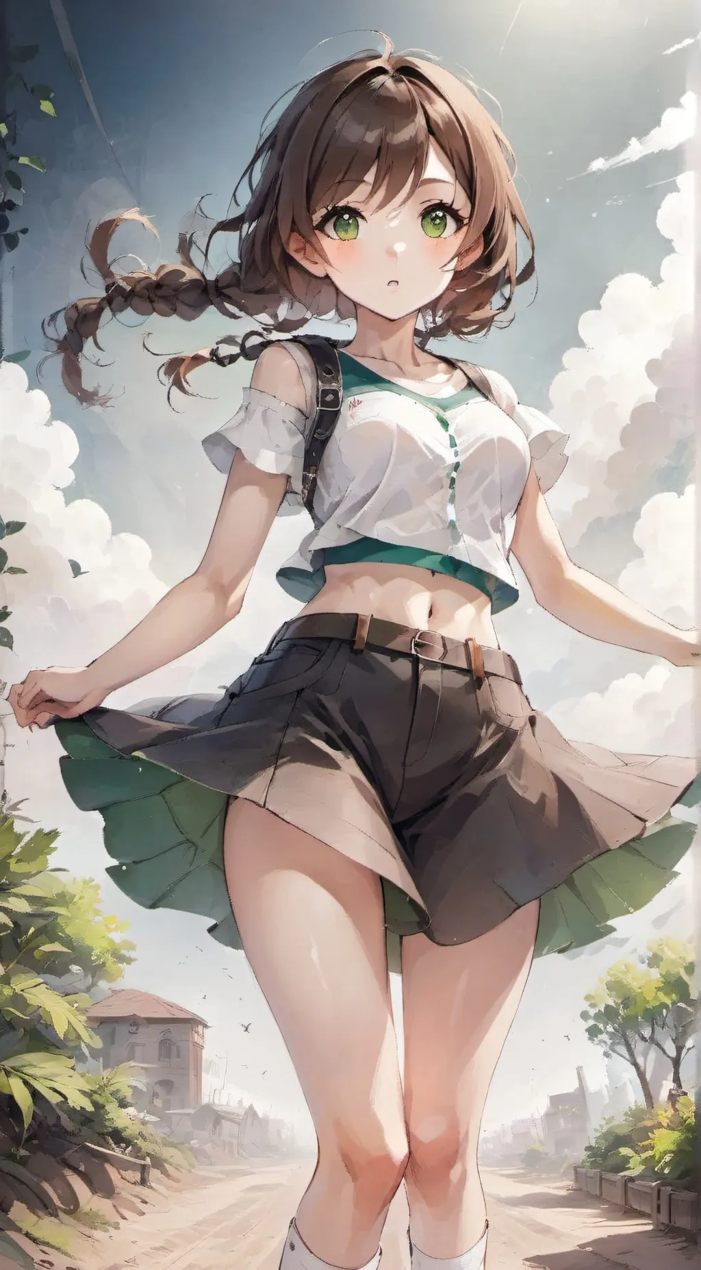 ai character: crystal  background