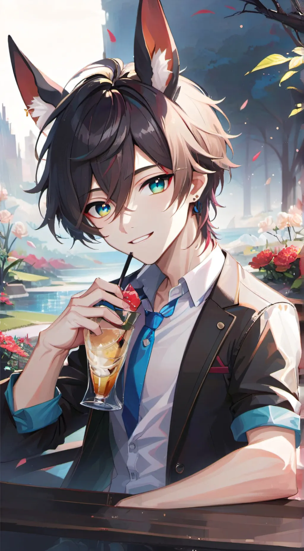 ai character: Leon background