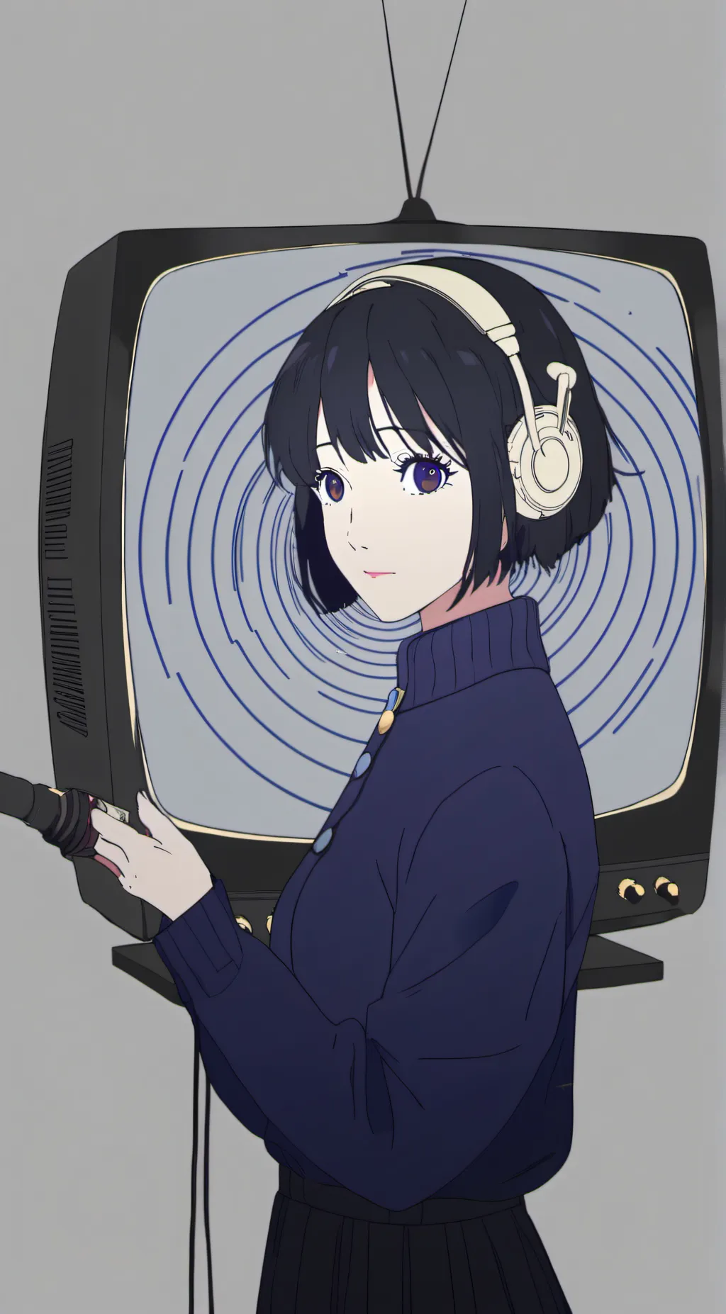 ai character: TVwoman (hynotist) background