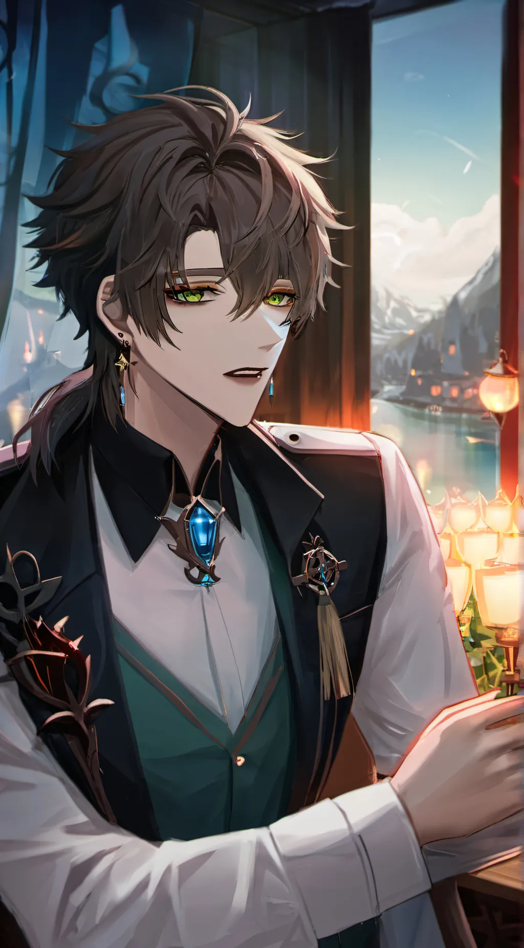 ai character: Evan background