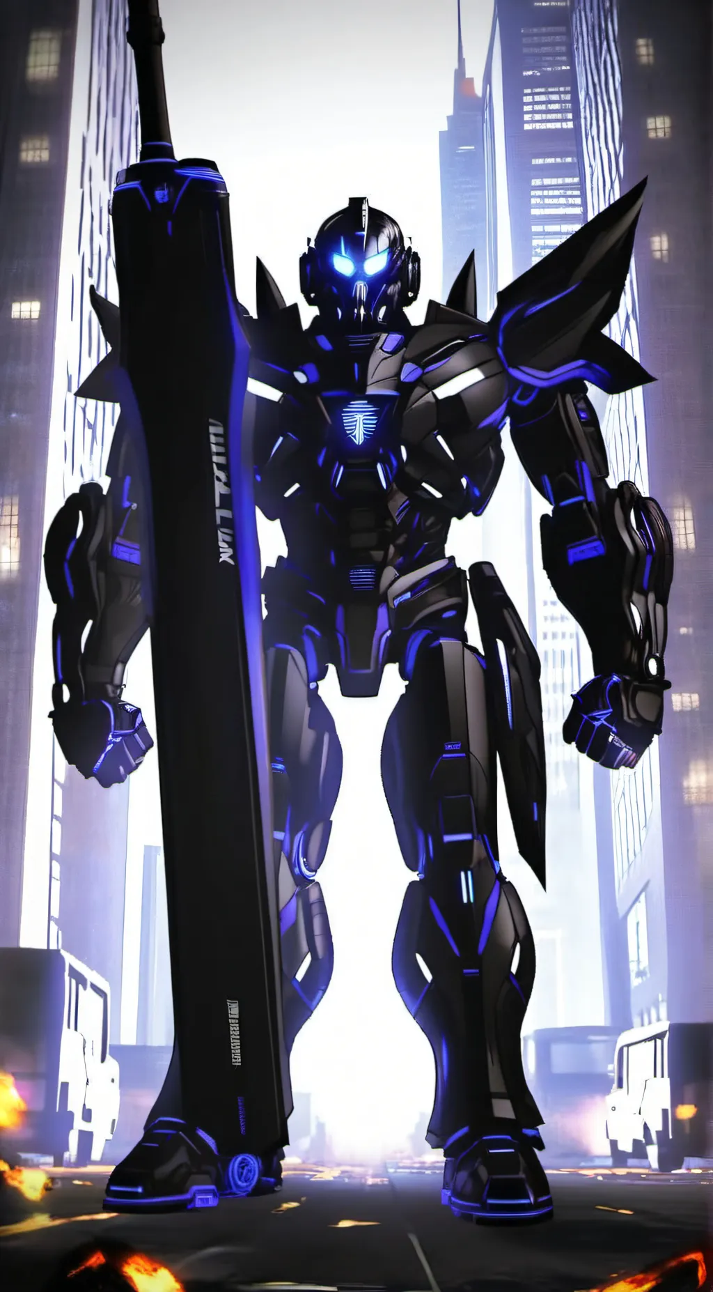 ai character: Upgraded titan tv background