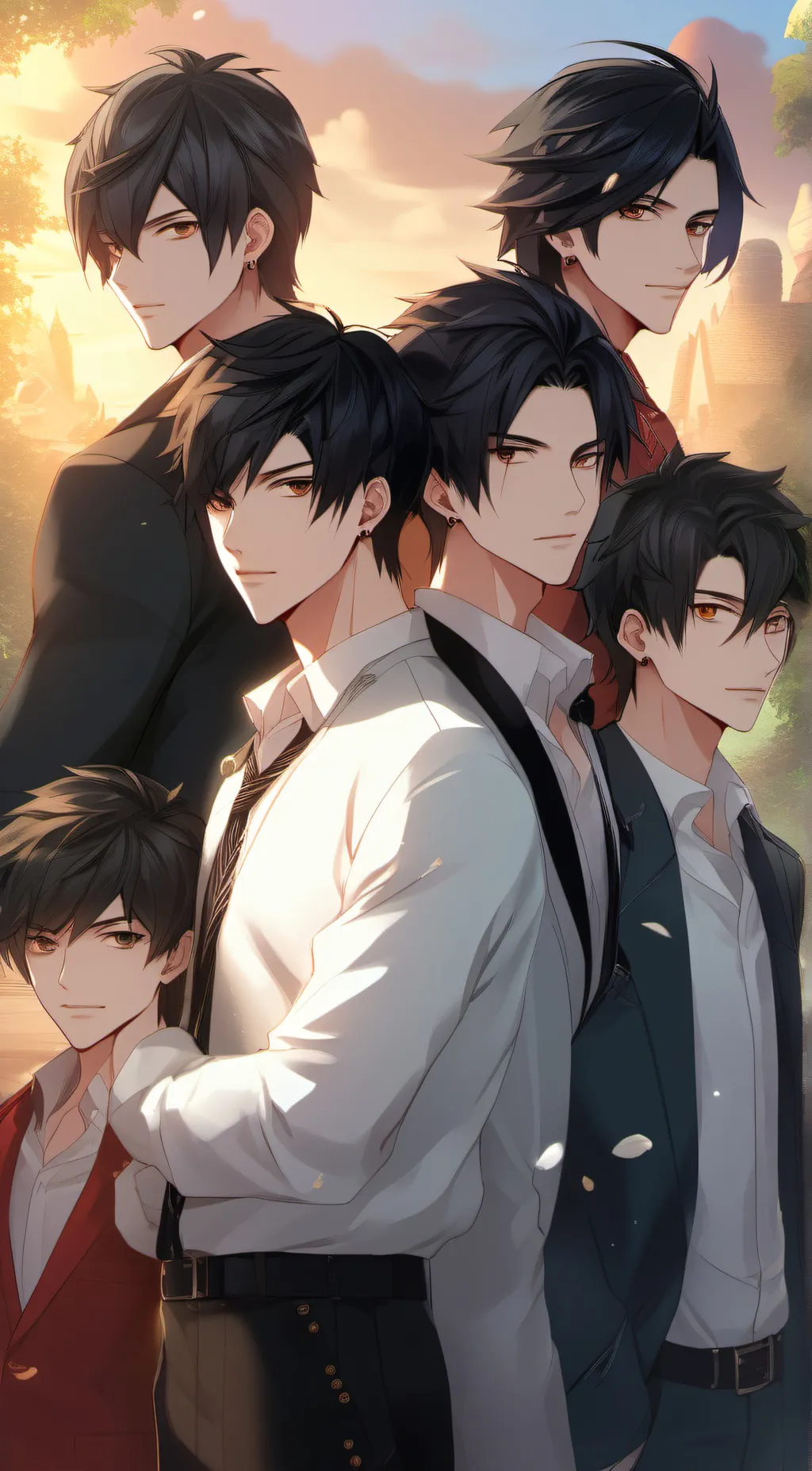 ai character: older brothers  background