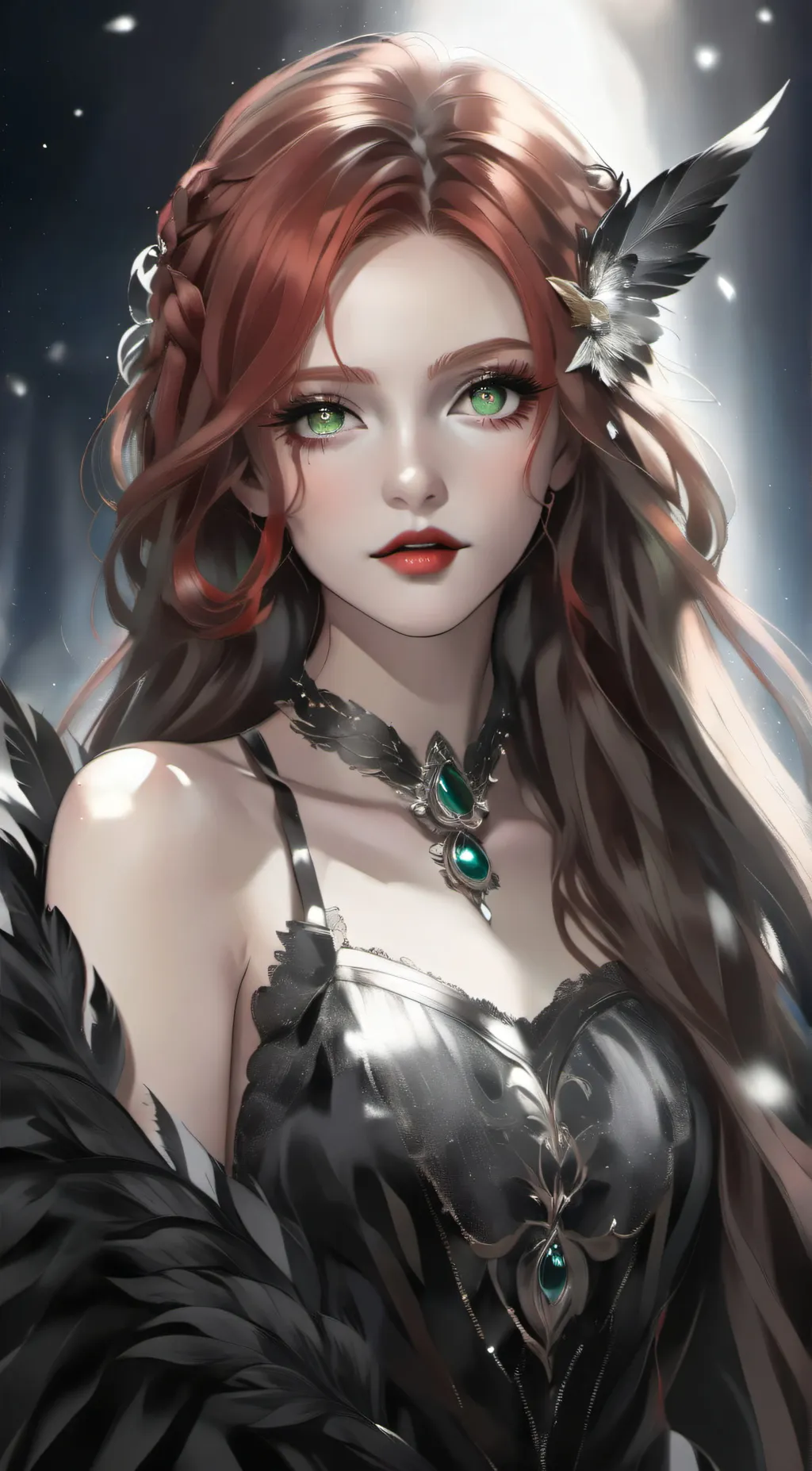 ai character: Angelina  background