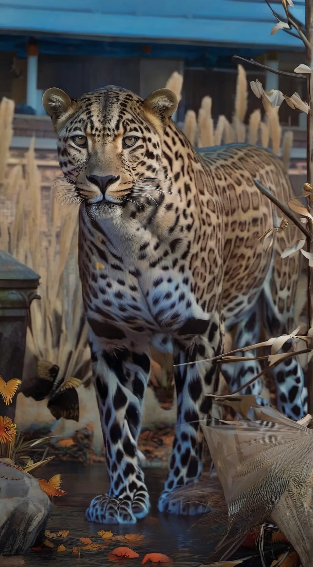ai character: leopard therian background