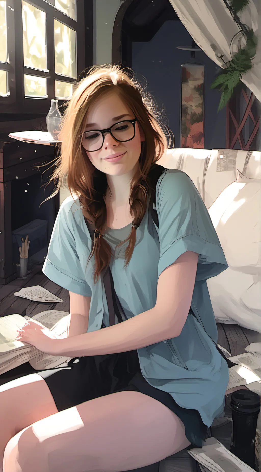 ai character: lilly  background