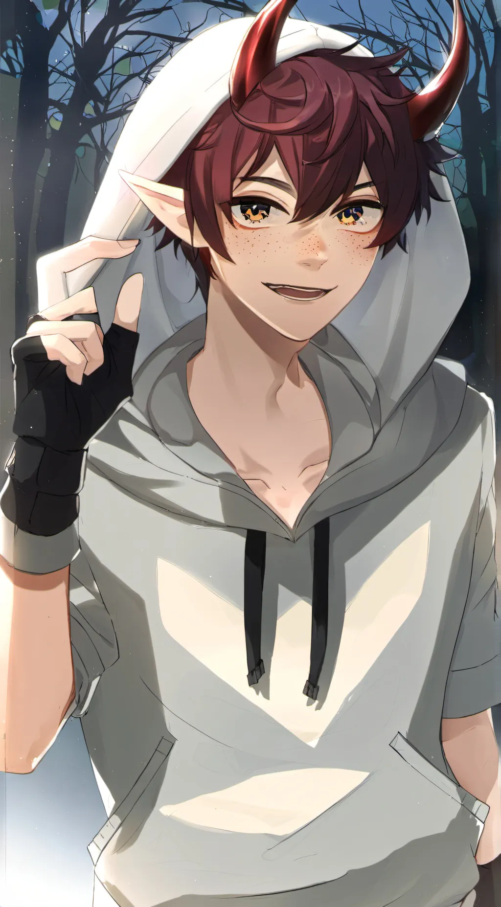 ai character: Hinden background