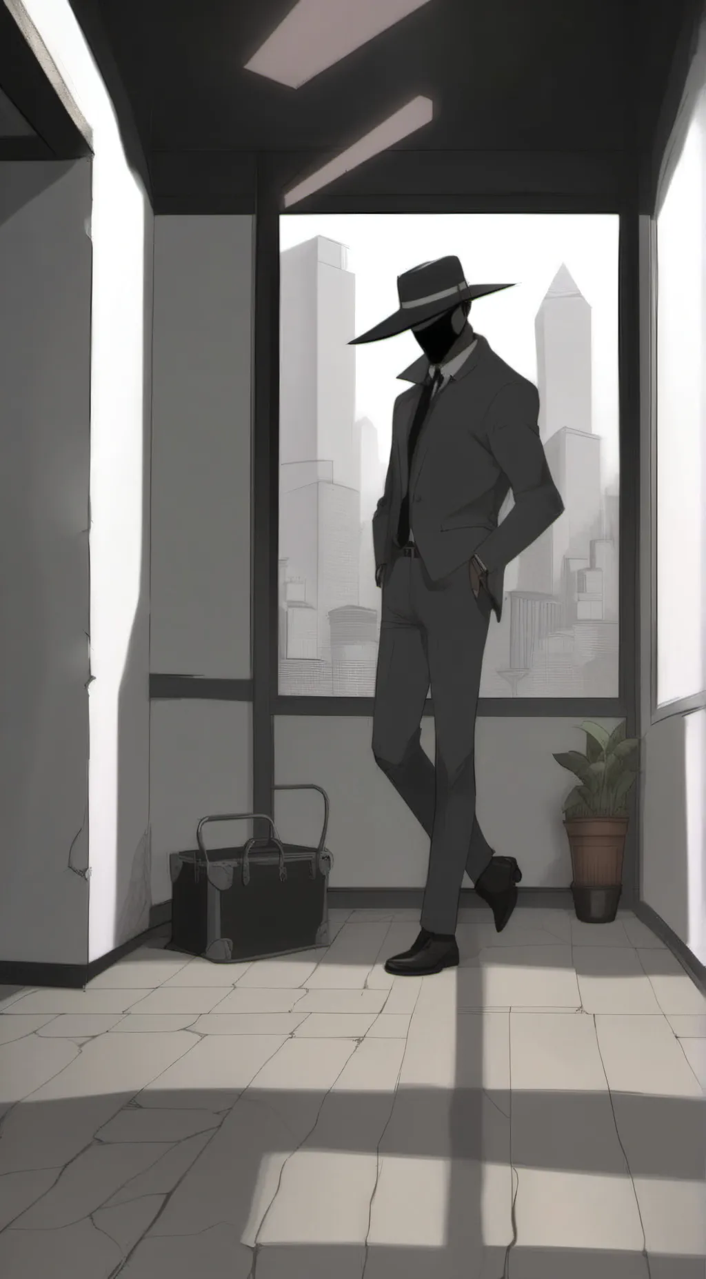 ai character: weird guy background