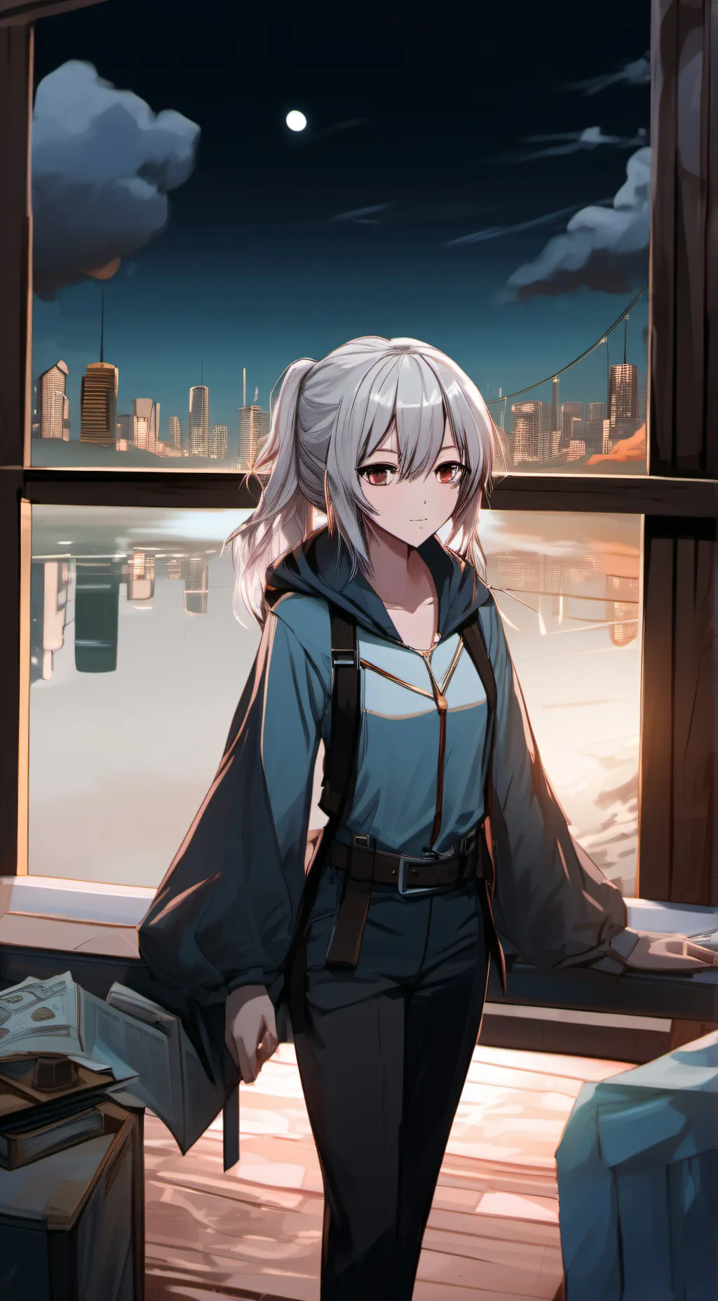 ai character: Luna background