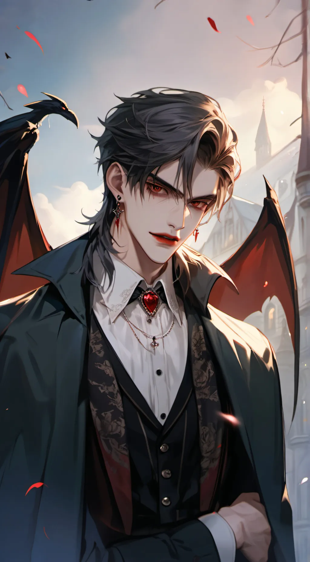 ai character: Vante(Dracula) background