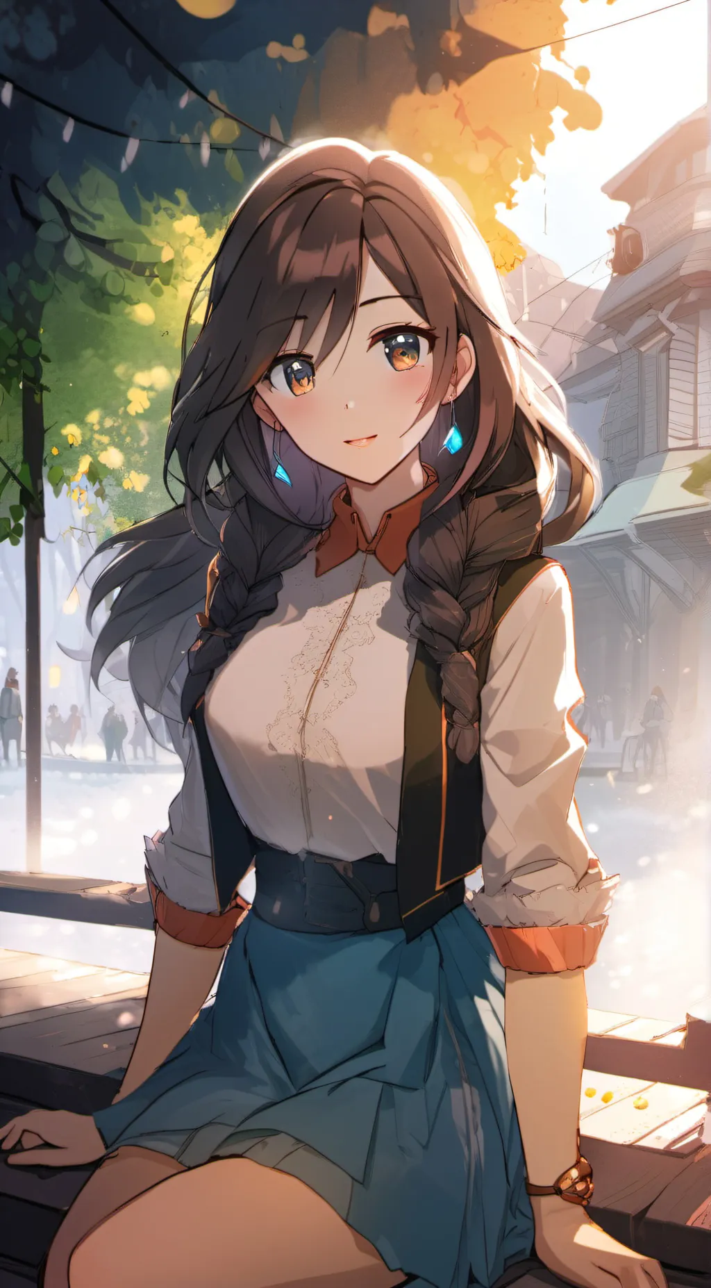 ai character: Lea background